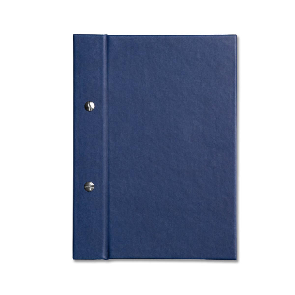 Dorchester A5 Menu Holder with Rivets Blue