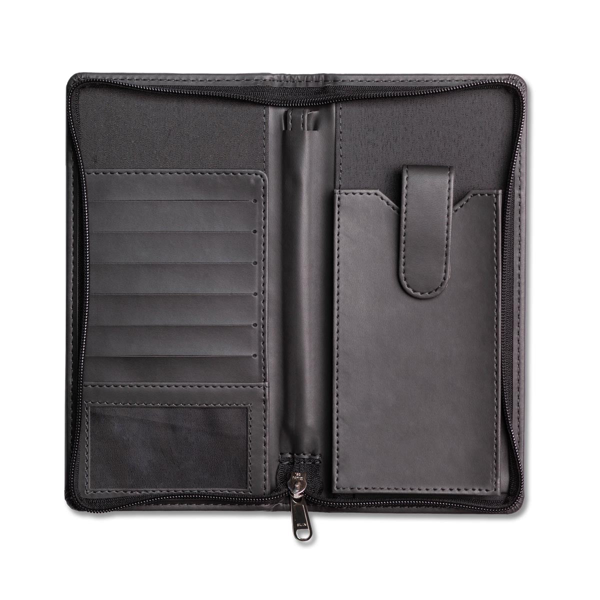 Dorchester Zipped Travel Wallet Black