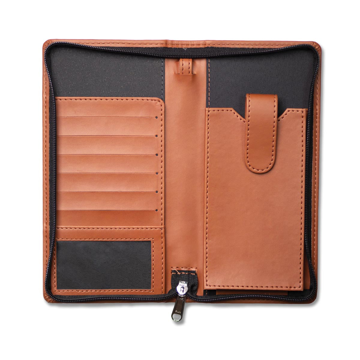 Dorchester Zipped Travel Wallet Tan