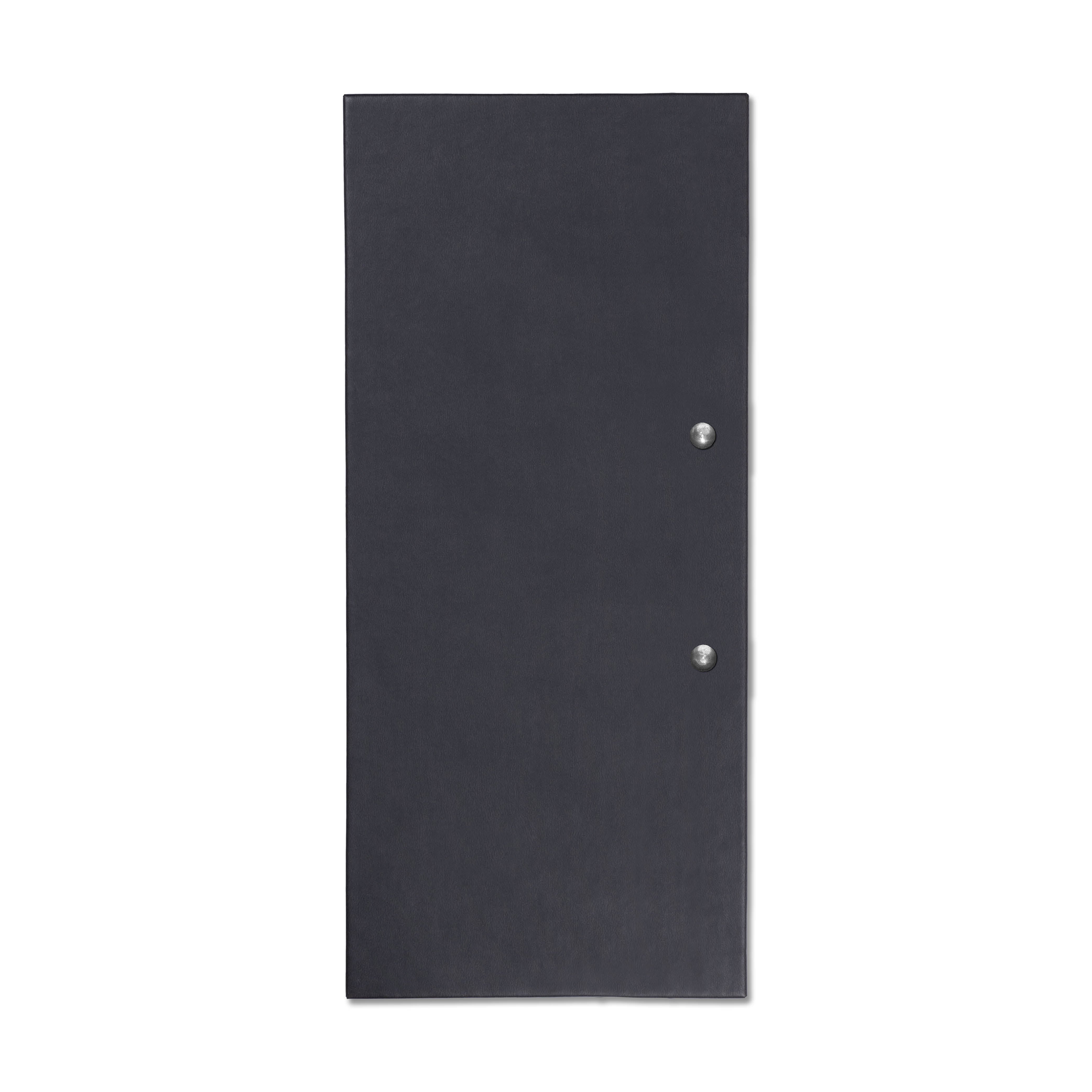 Dorchester Menu Holder Half A4 Tall with Rivets Black