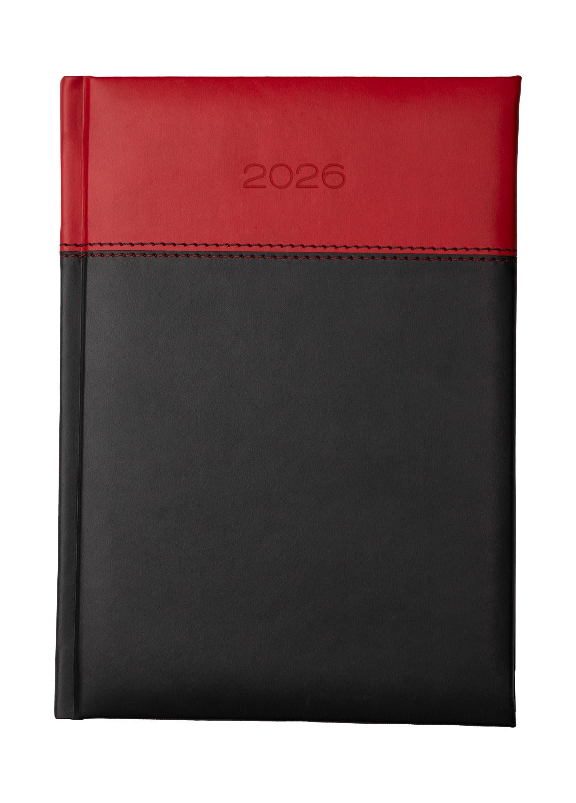 Dorchester Horizon A5 Desk Diary, Day Per Page, Black-Red