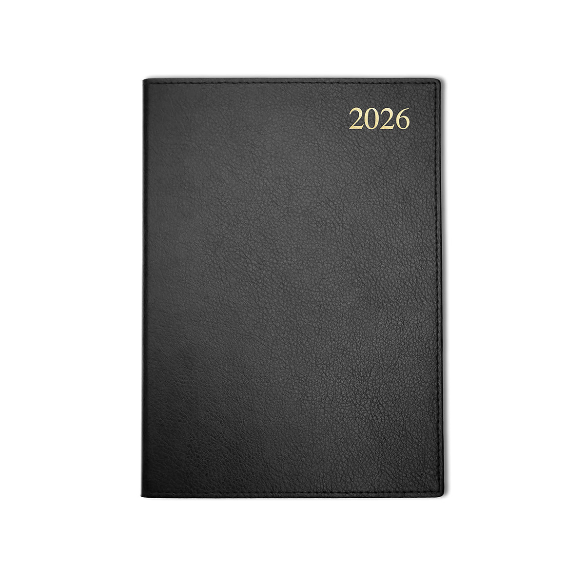 Chelsea Leather A5 Desk Diary, Day Per Page, Black