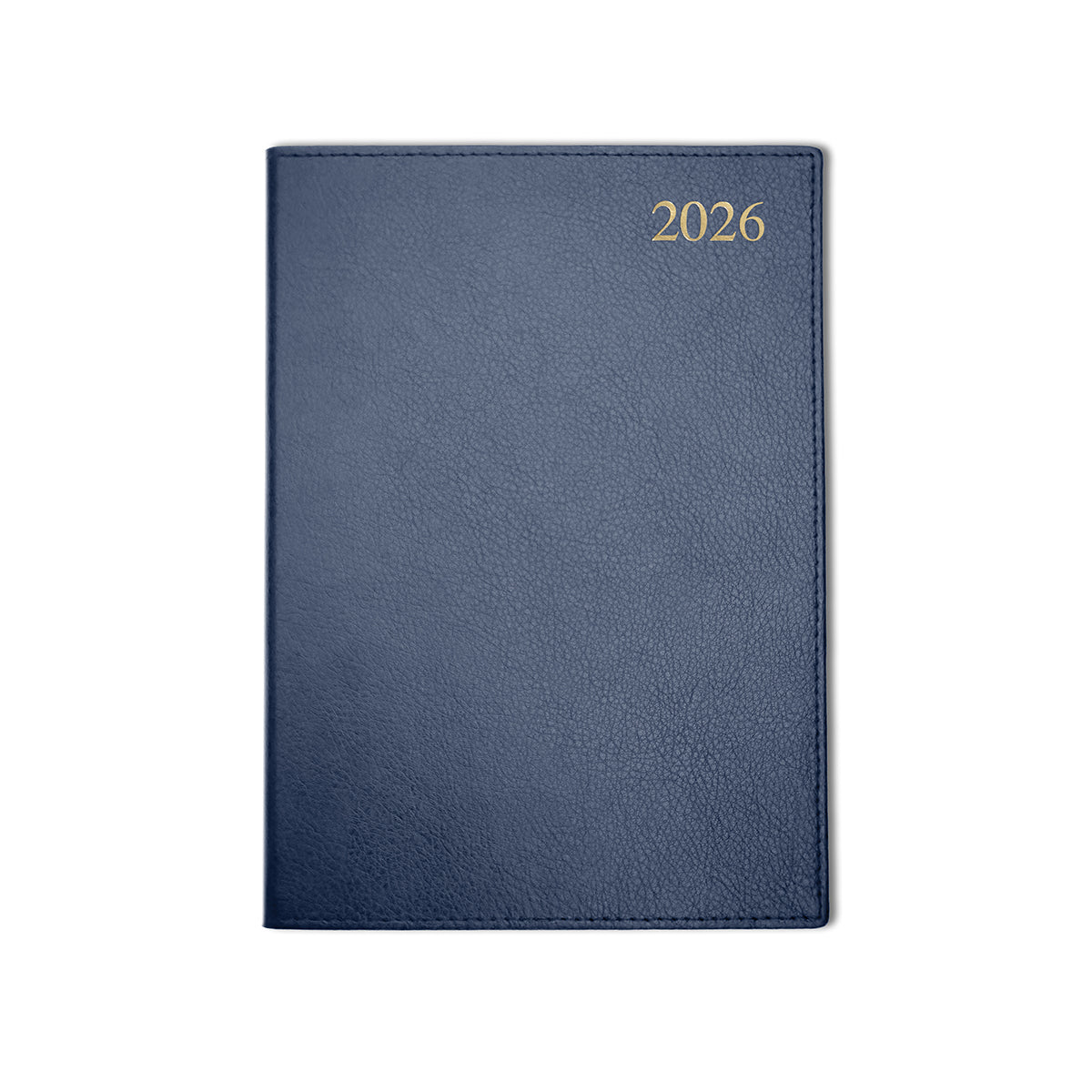 Chelsea Leather A5 Desk Diary, Day Per Page, Blue