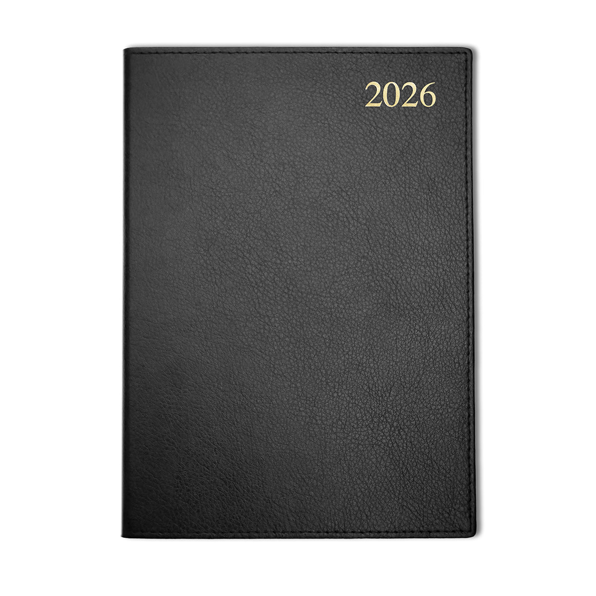 Chelsea Leather A4 Desk Diary, Day Per Page, Black