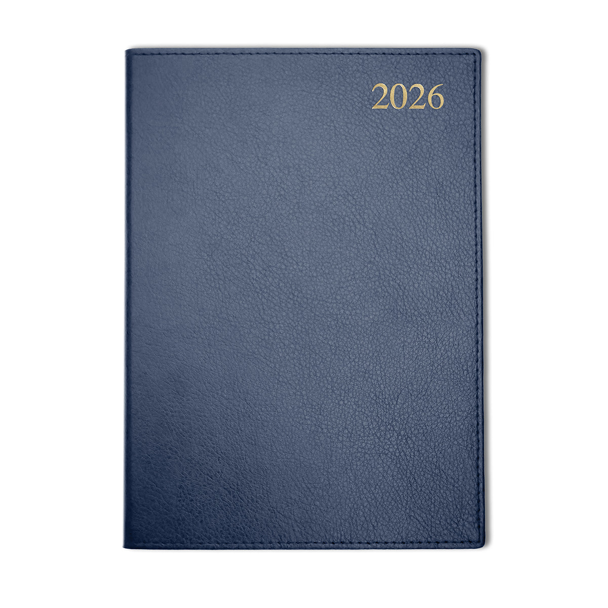 Chelsea Leather A4 Desk Diary, Day Per Page, Blue