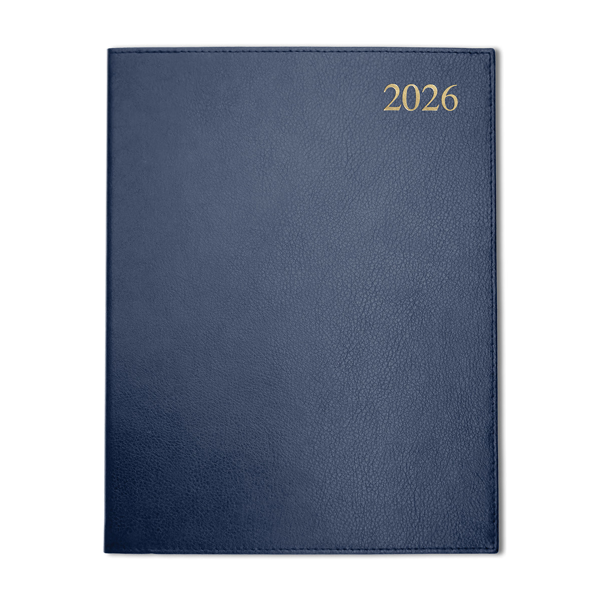 Chelsea Leather Quarto Diary, Week To View, Blue