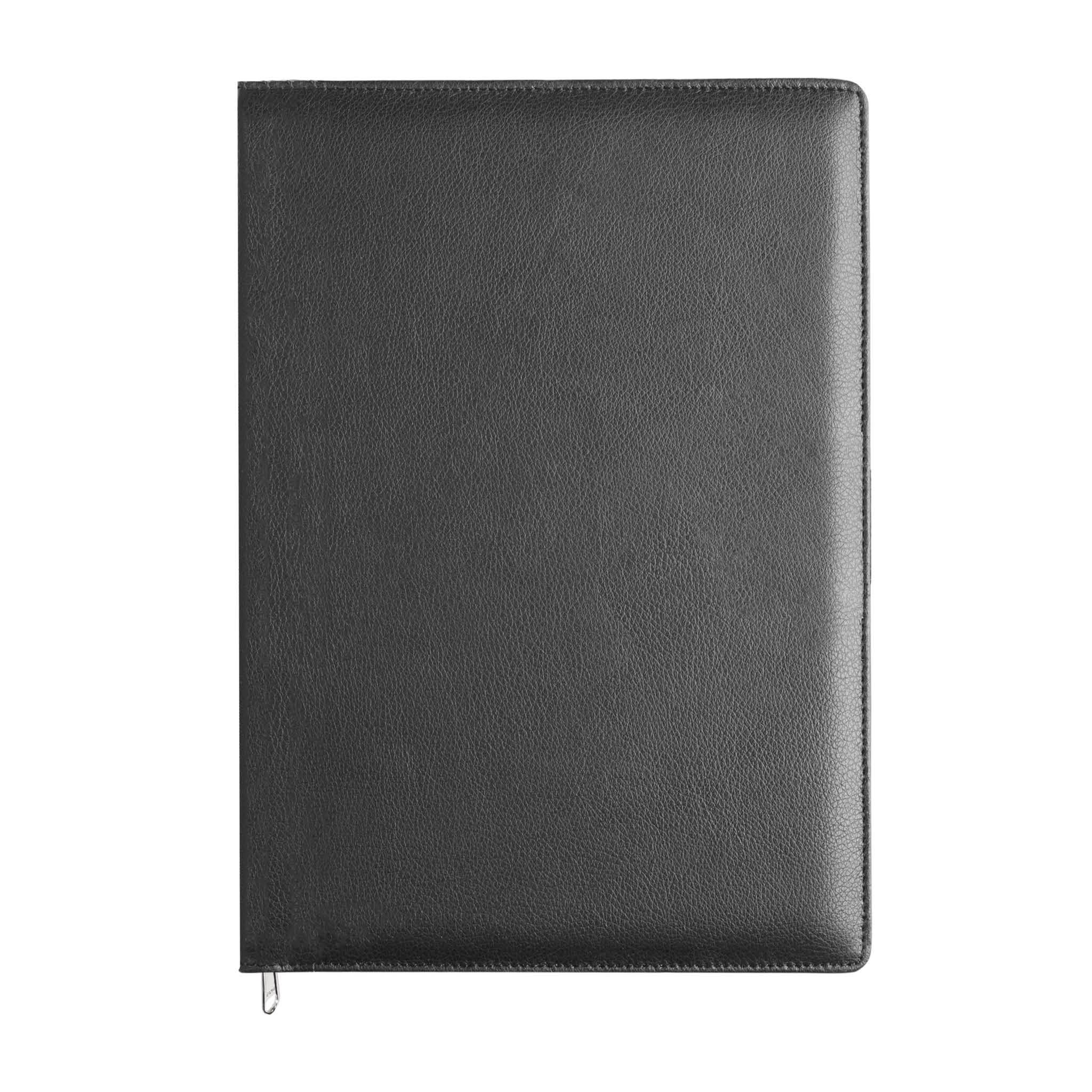 Chelsea Leather A4 Zipped Conference Folder - Black