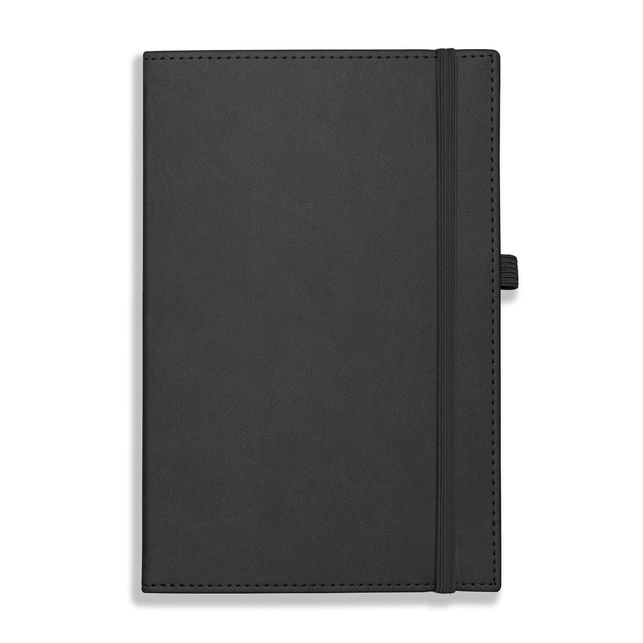 Dorchester NewHide A5 Notebook, Feint Ruled, Black