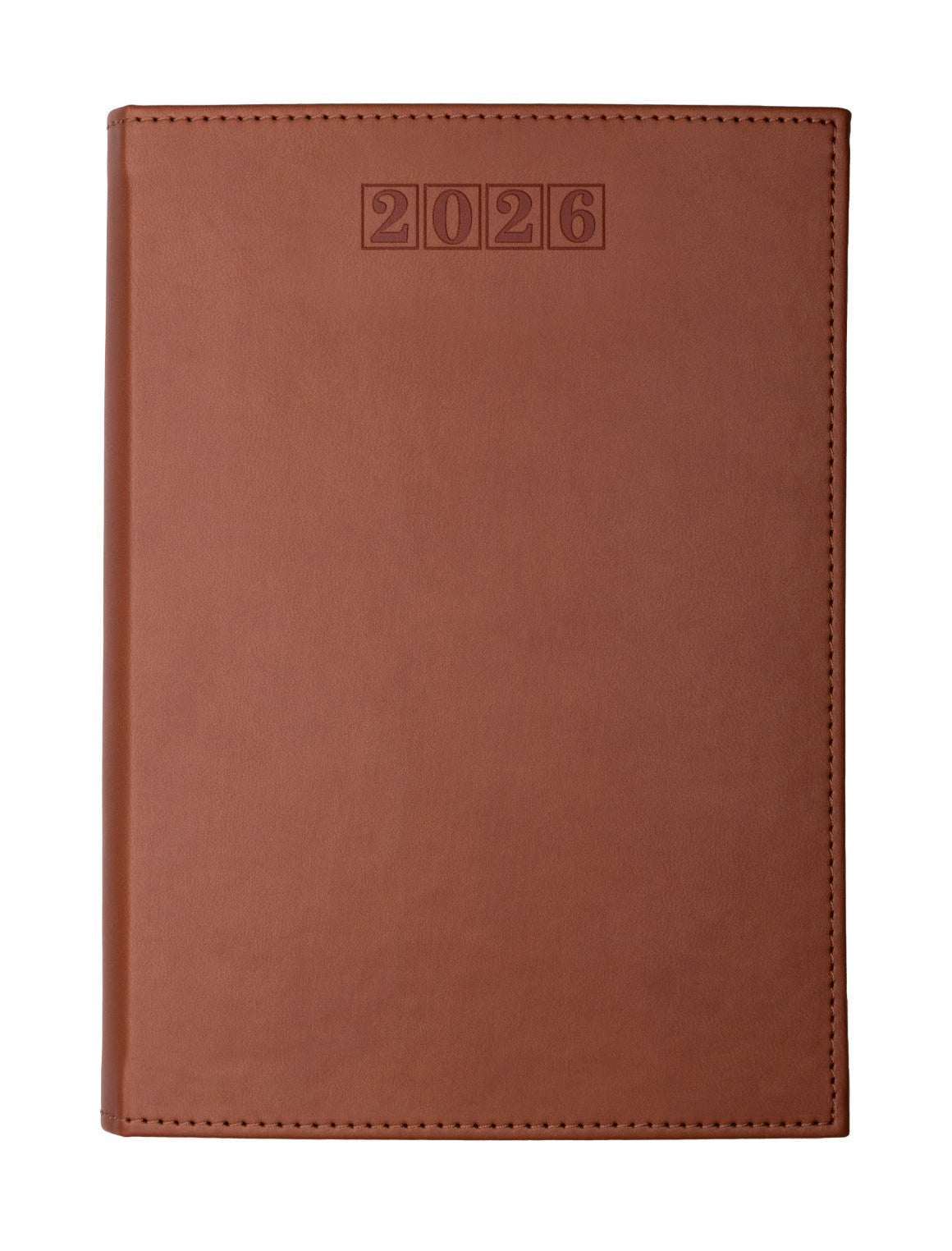 Dorchester NewHide A5 Desk Diary, Day Per Page, Tan