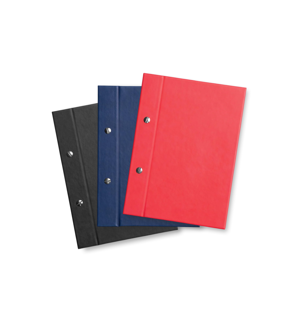Dorchester A5 Menu Holder with Rivets