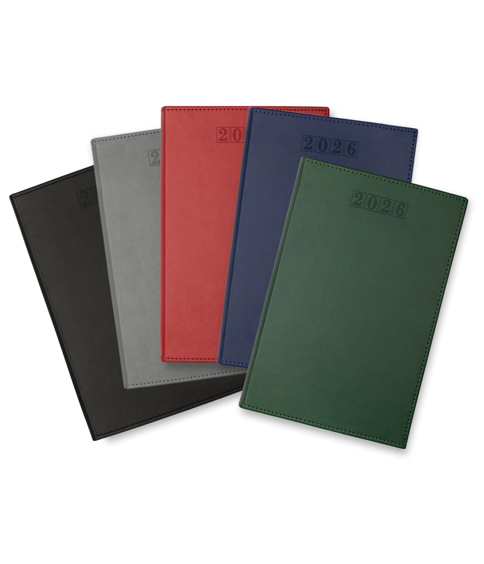 Dorchester NewHide Quarto Desk Diary, Week to View