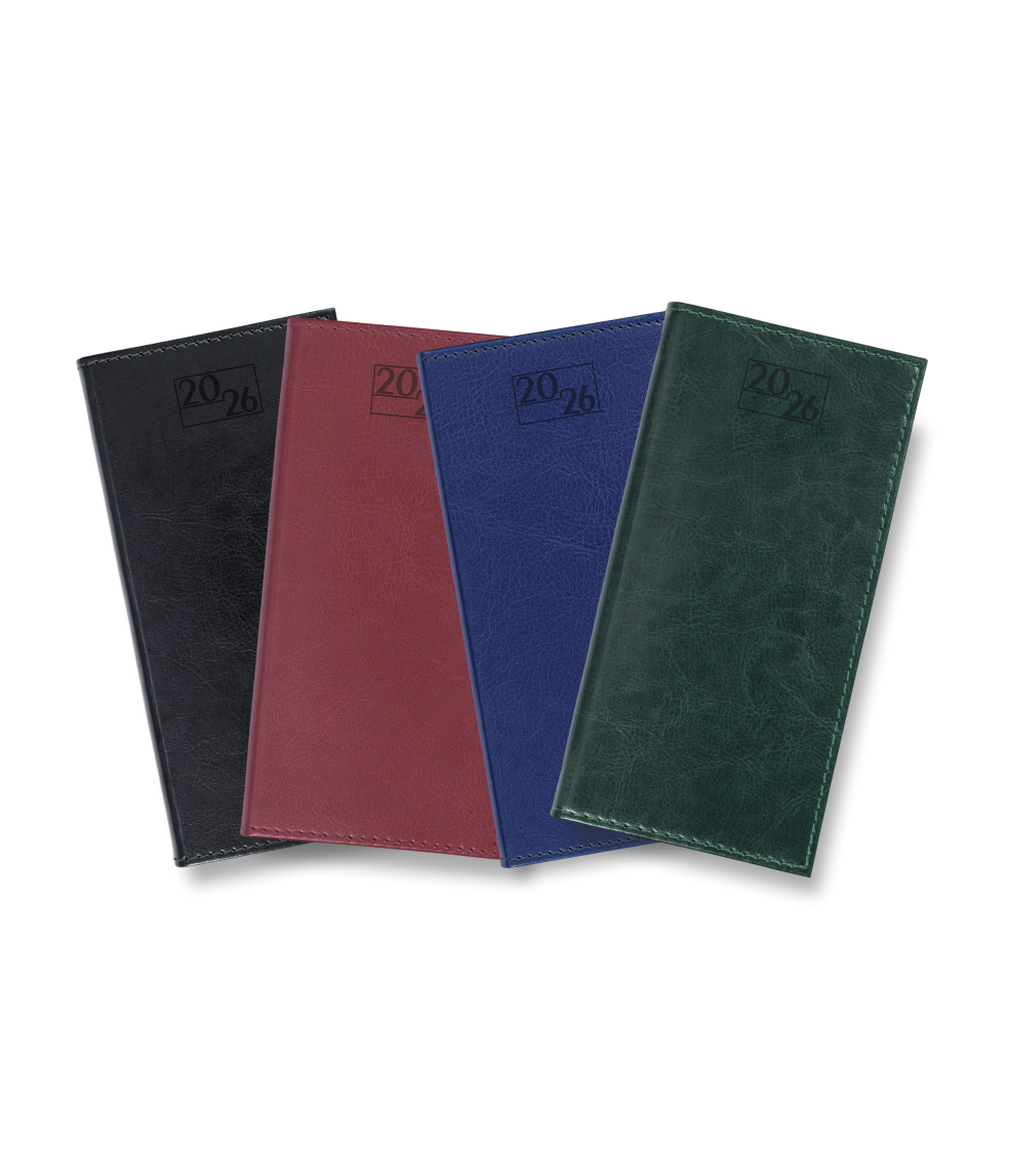 Harrogate SaharaHide Faux Leather Pocket Diary, Week to View