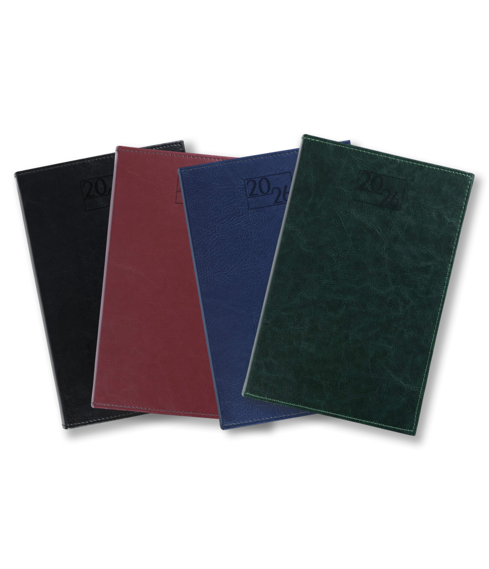 Harrogate SaharaHide Faux Leather A5 Diary, Day Per Page