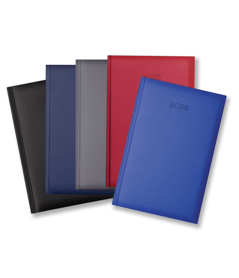 Lewes SmoothGrain A5 Desk Diary, Day Per Page