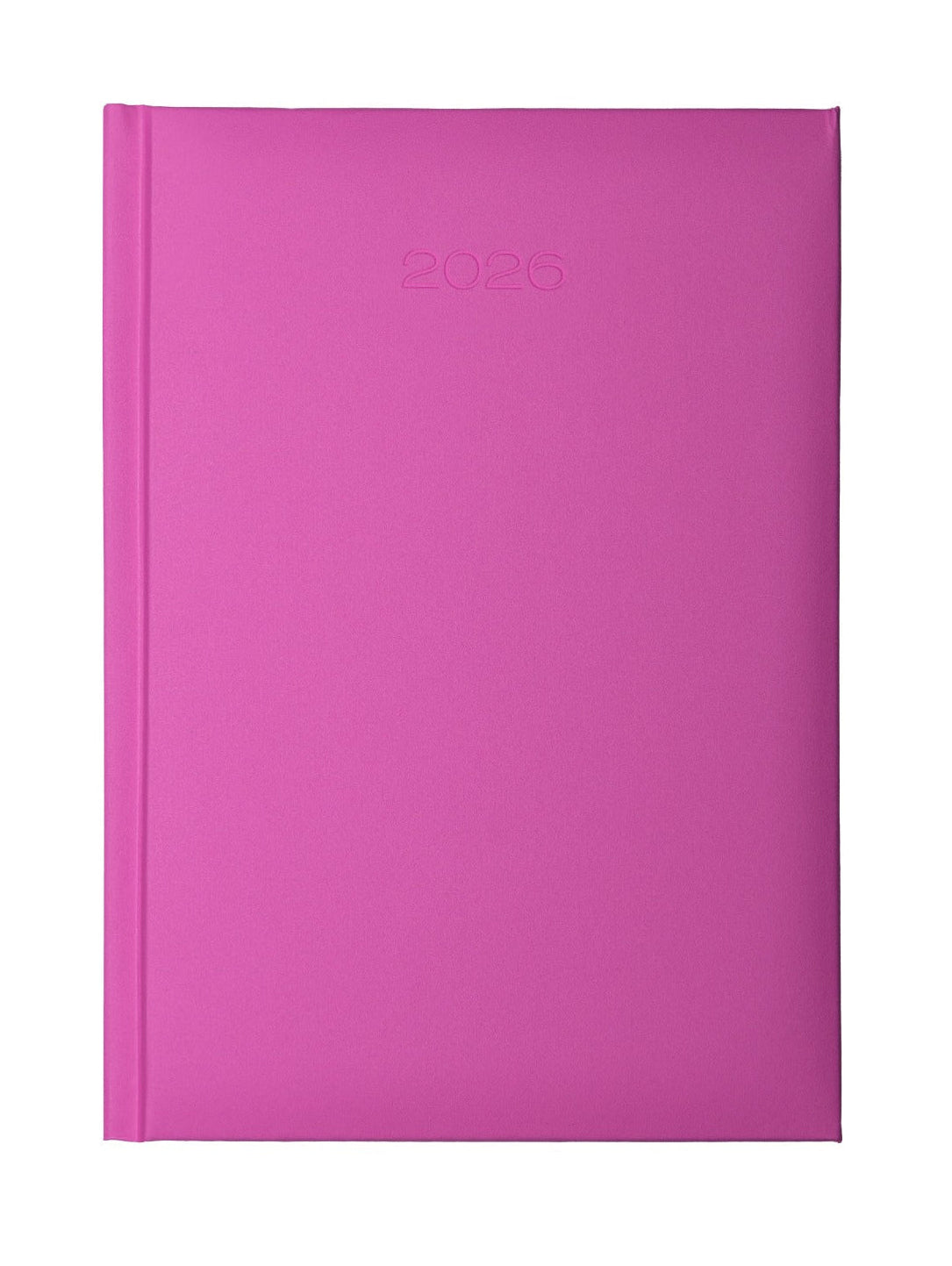 Lewes SmoothGrain A4 Desk Diary, Day Per Page, Light pink