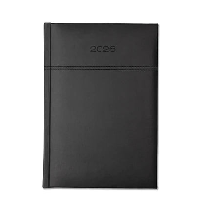 Dorchester Horizon A5 Desk, Week To View, Black-Black