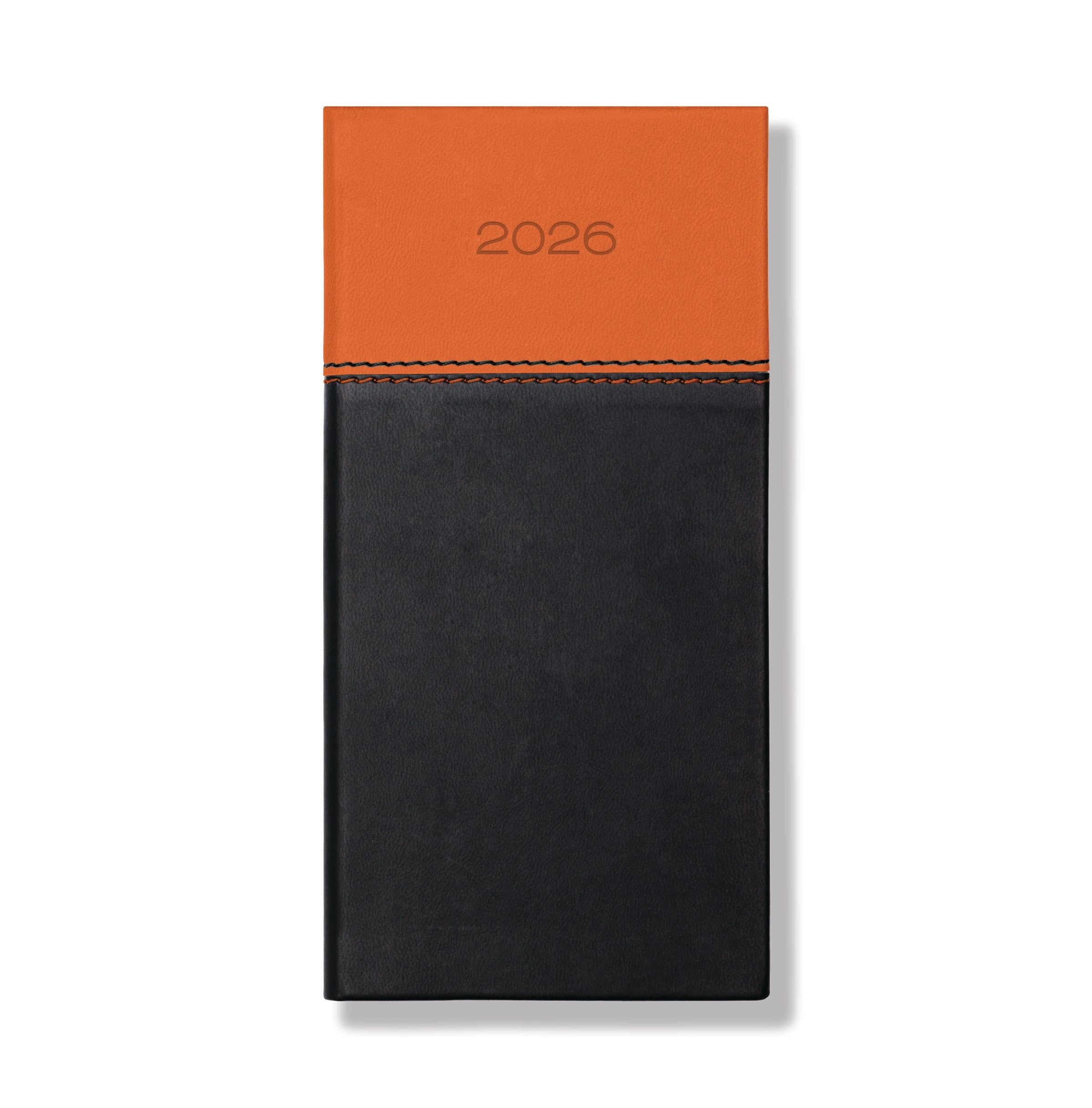 Dorchester Bicolour Pocket, Week to View, Black-Orange