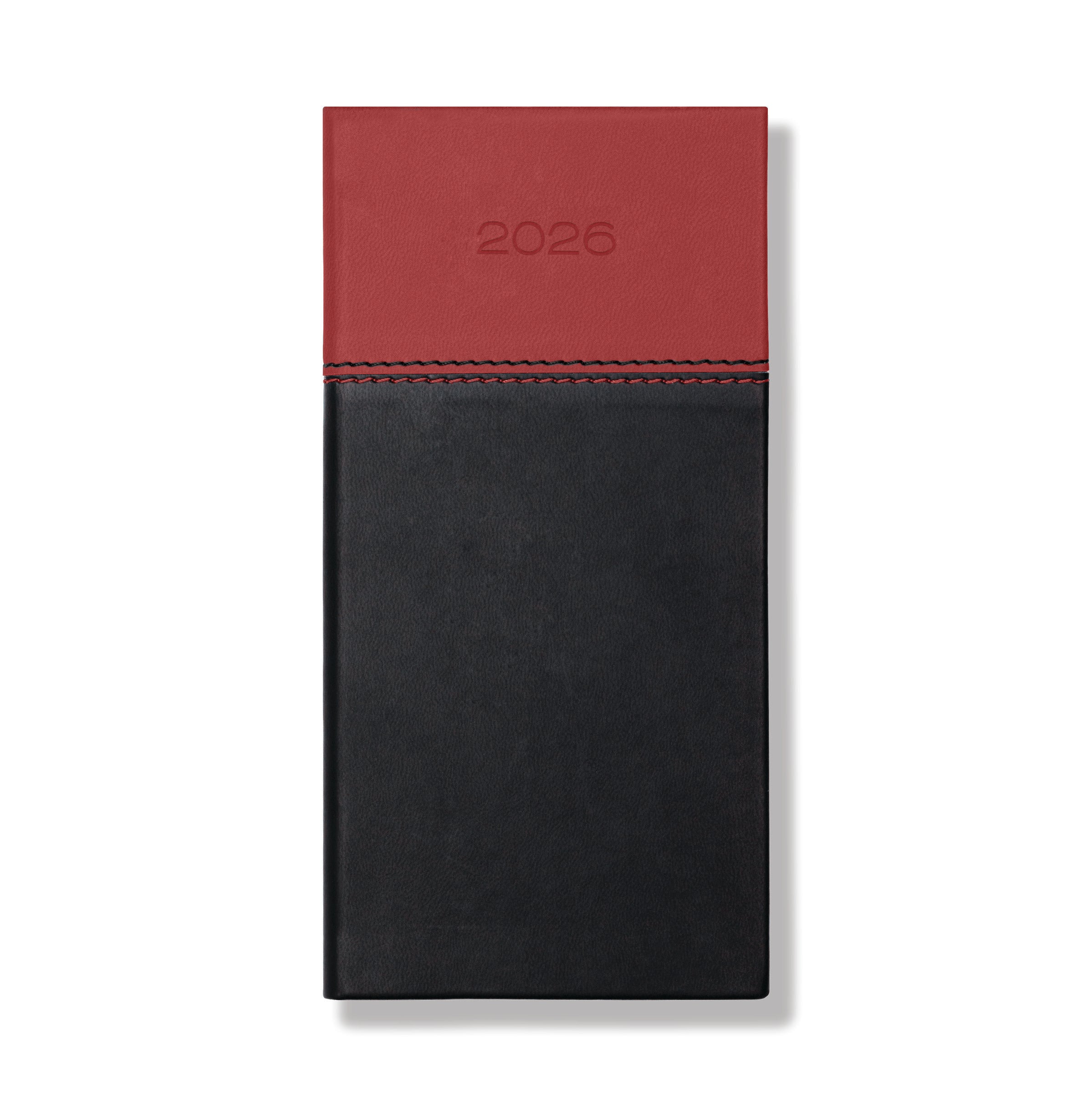 Dorchester Bicolour Pocket, Week to View, Black-Red