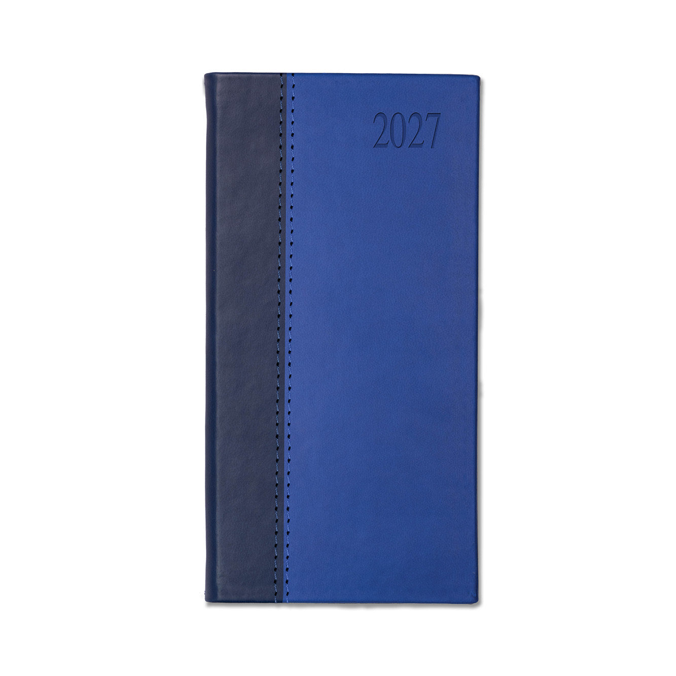 Dorchester Newhide Bicolor Pocket, Week to View, Blue-Royal blue