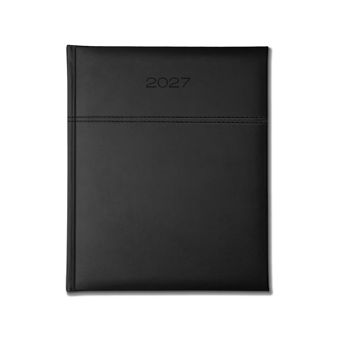Dorchester Horizon Quarto Desk Diary, Week to View, Black-Black