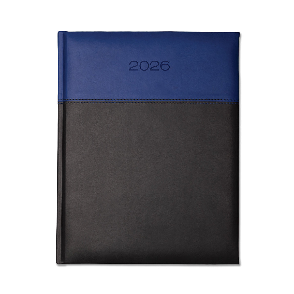 Dorchester Horizon Quarto Desk Dairy, Week to View, Black-Royal Blue