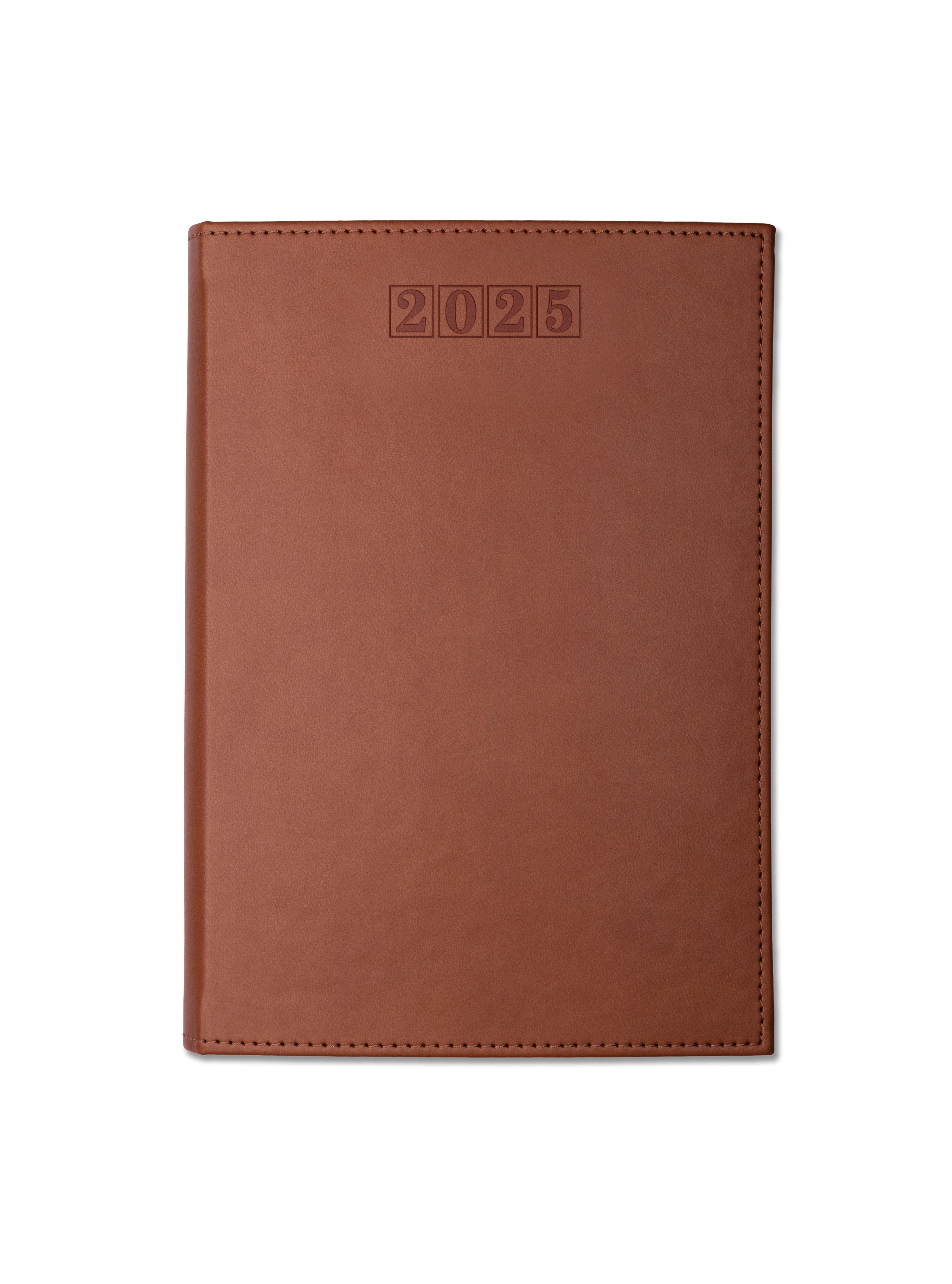 Dorchester NewHide A5 Desk Diary, Day Per Page, Tan