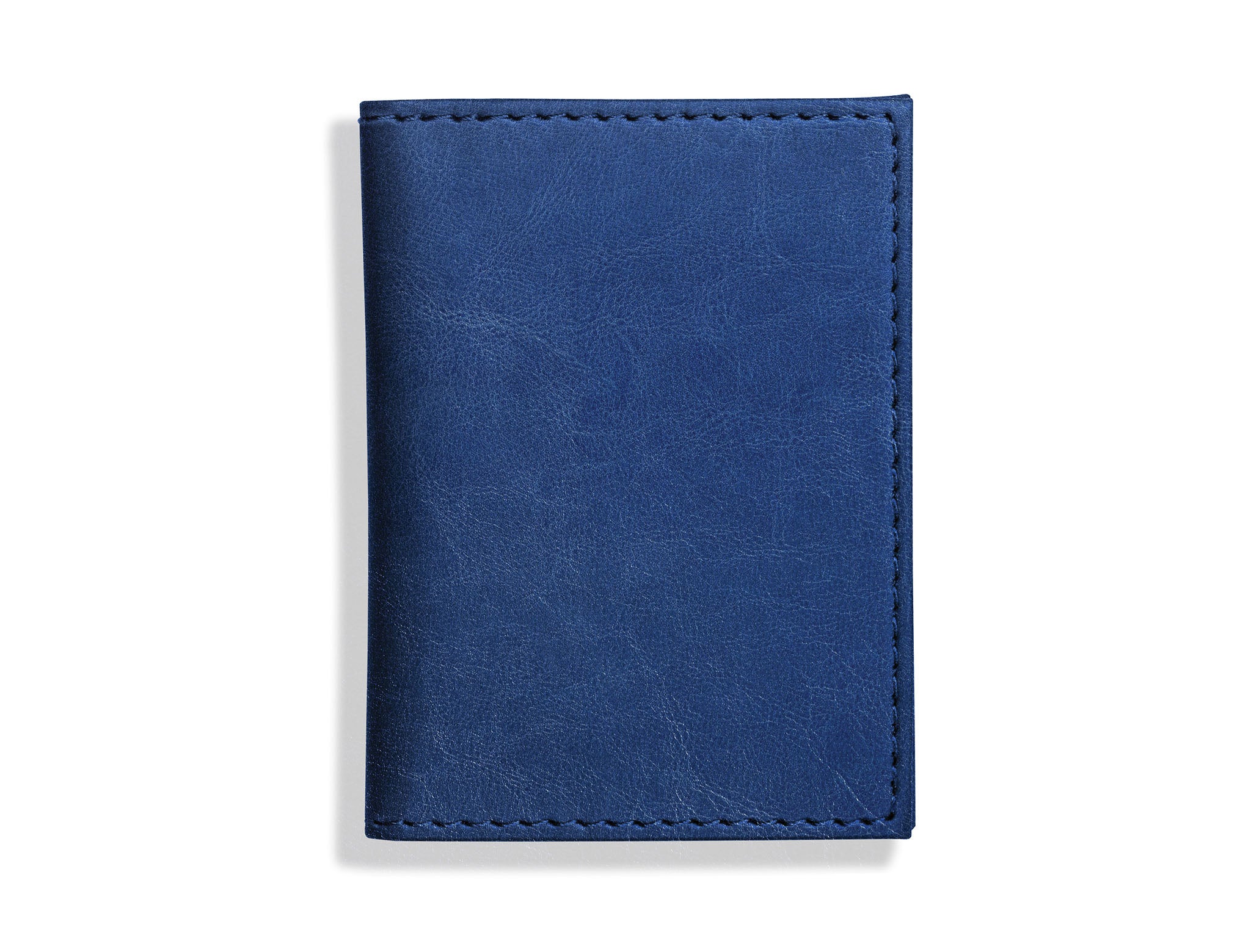 Harrogate Collection Faux Leather Card Holder Blue