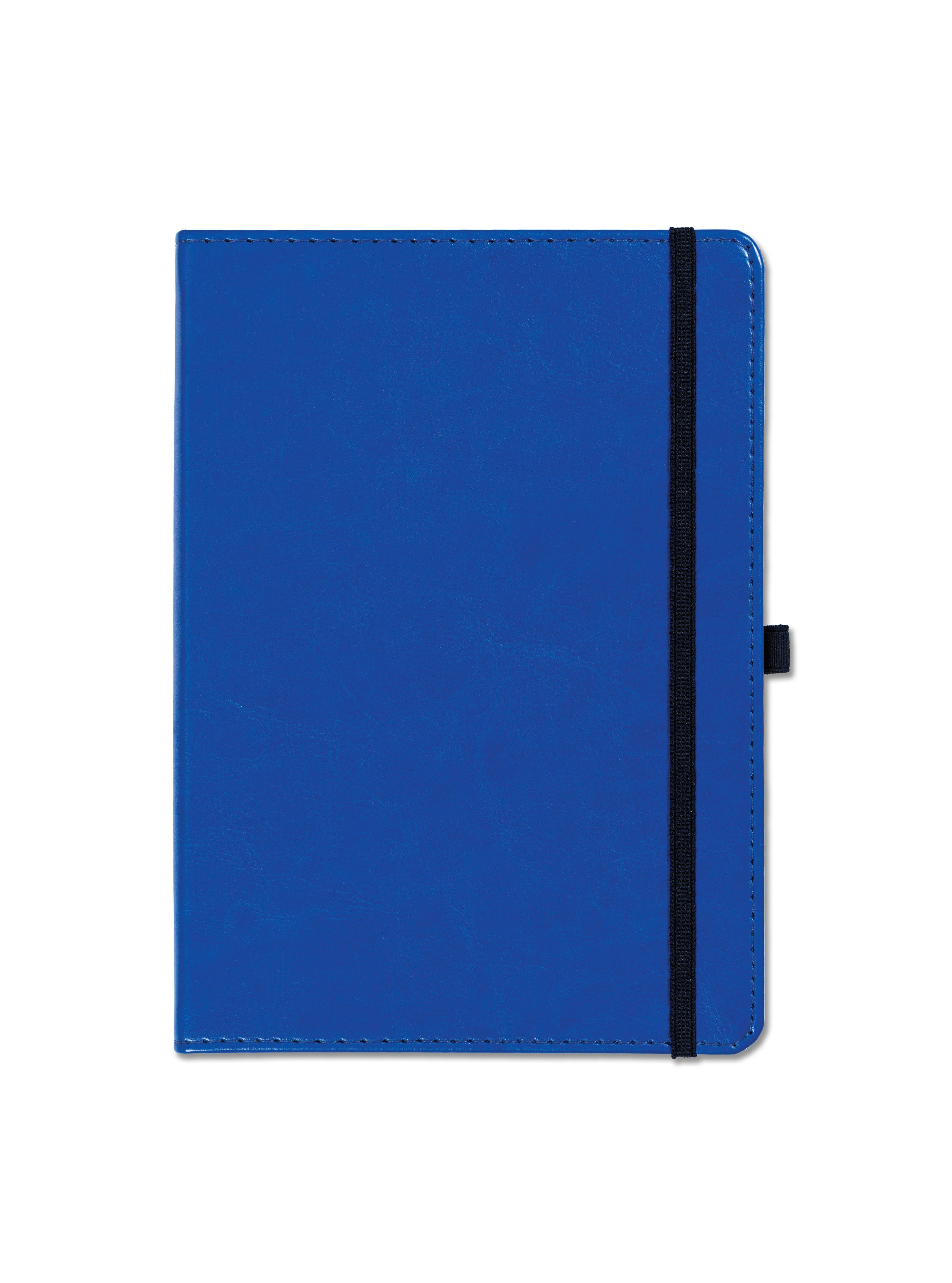 Harrogate Faux Leather A5 Notebook, Feint Ruled, Blue