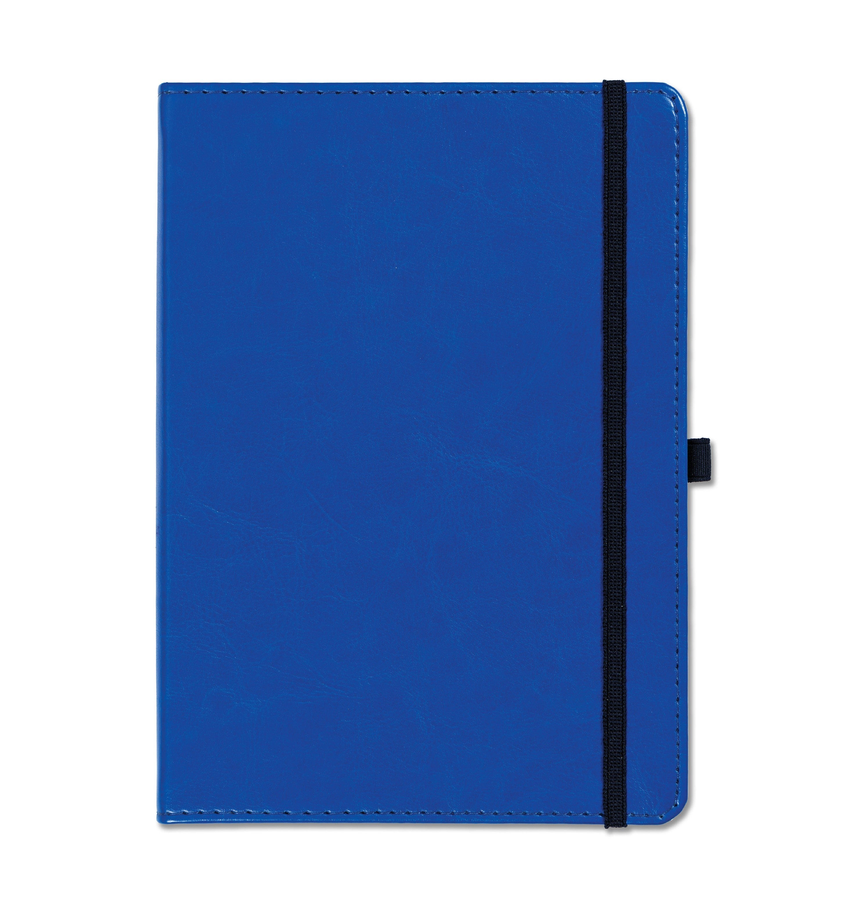 Harrogate Faux Leather A5 Notebook, Feint Ruled, Blue