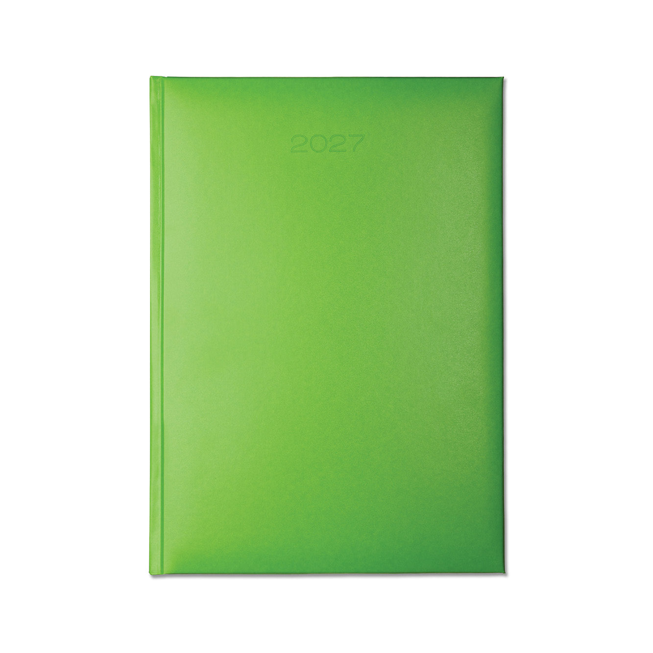 Lewes SmoothGrain A4 Desk Diary, Day Per Page, Lime