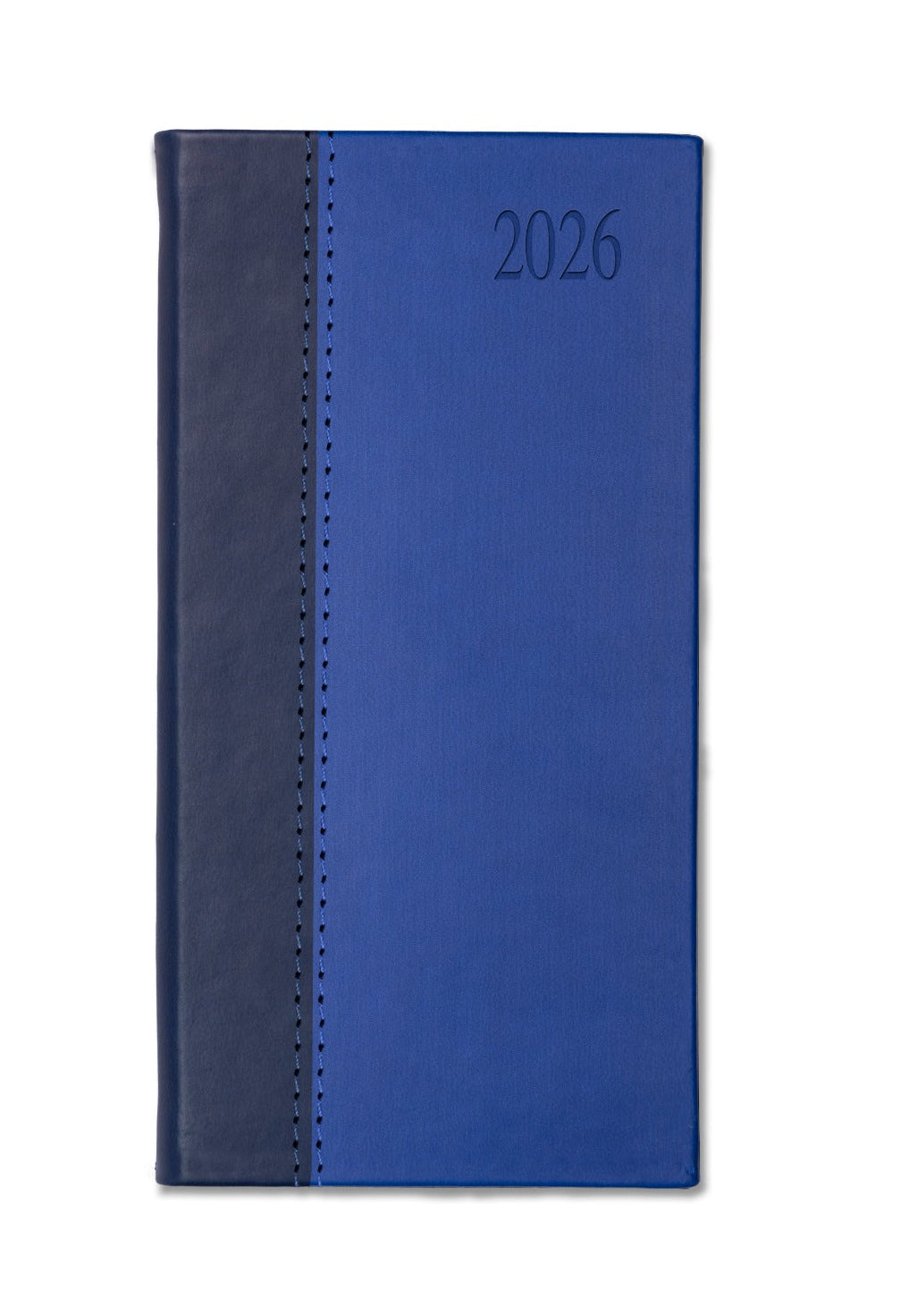 Dorchester Newhide Bicolor Pocket, Week to View, Blue- Royal blue