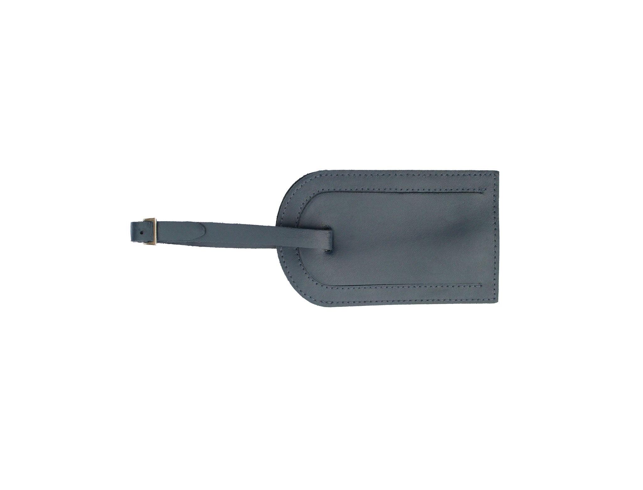 Windsor Hide Leather Luggage Tag- Navy