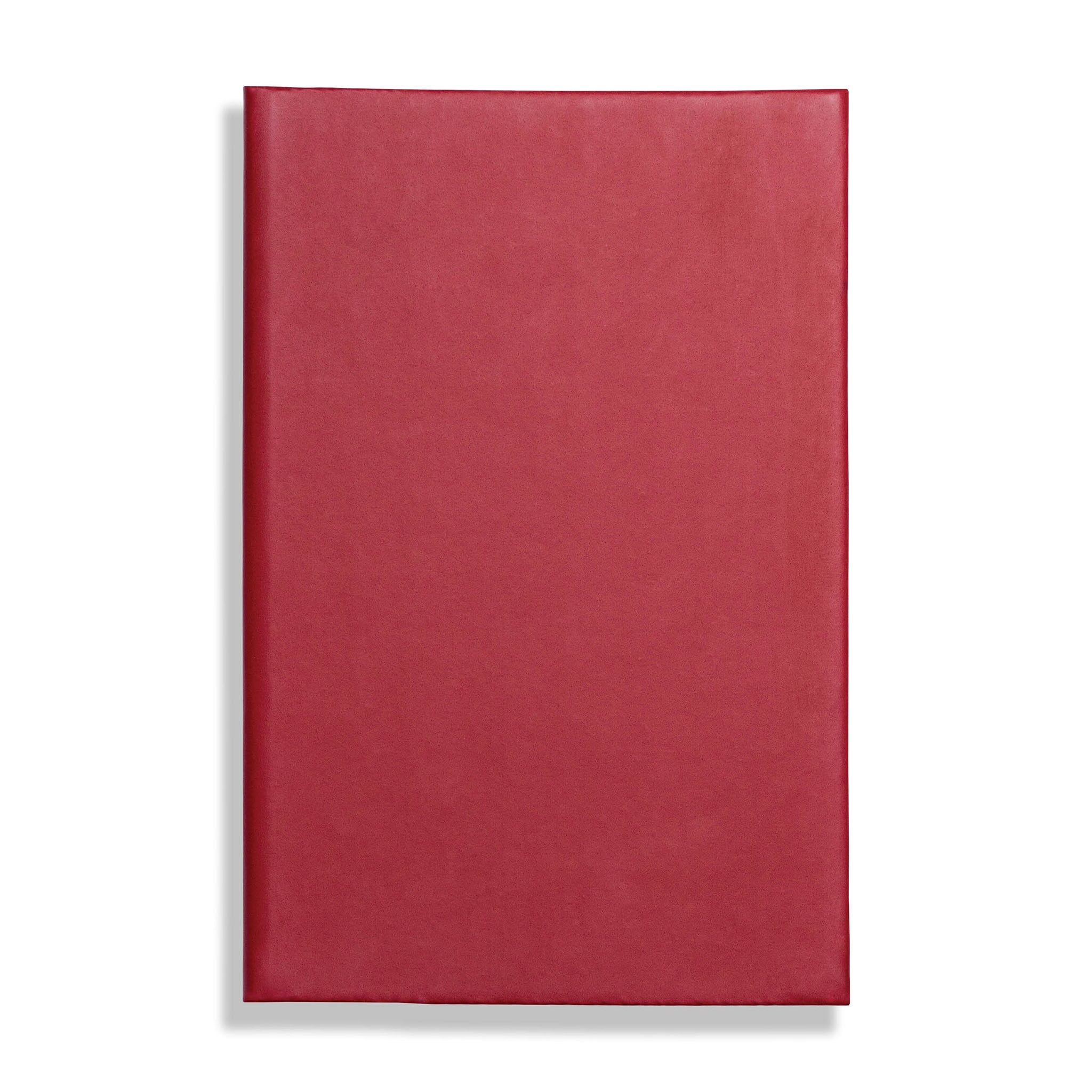 Apple Peel Eco, vegan / peel A5 Notebook, Feint Ruled, Red