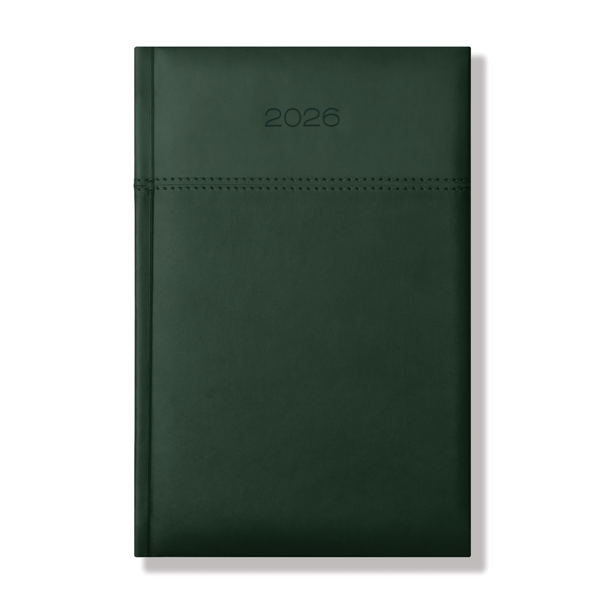 Dorchester Horizon A5 Desk Diary, Day Per Page, Green-Green