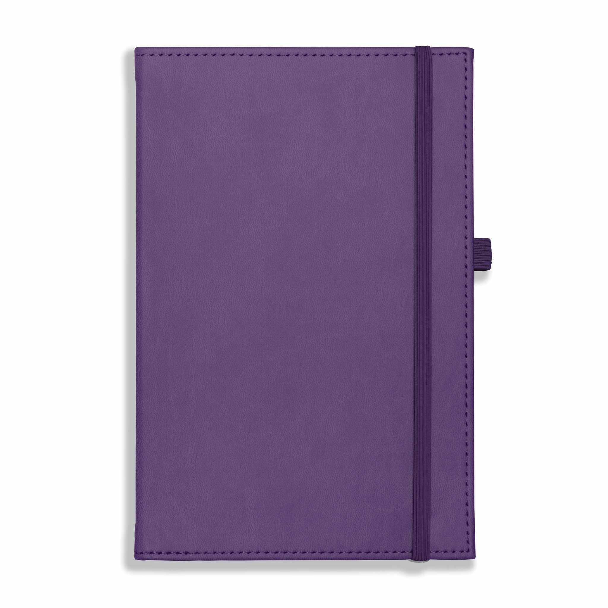 Dorchester NewHide A5 Notebook, Feint Ruled, Purple