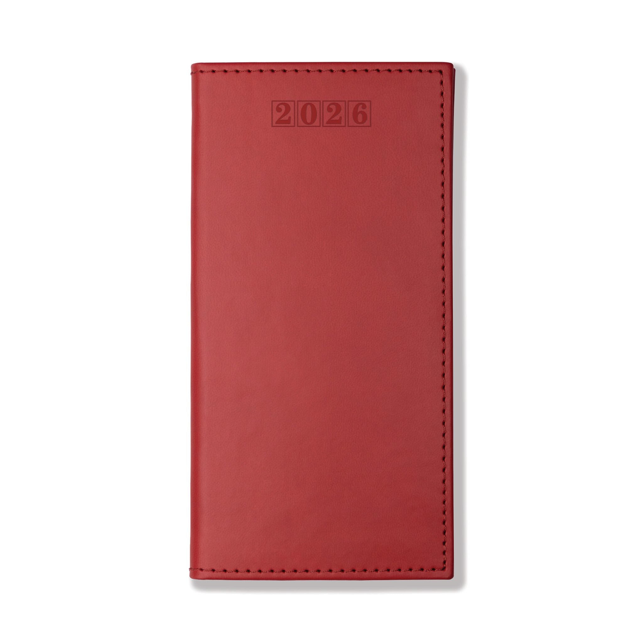 Dorchester NewHide Pocket, Week to View, Red
