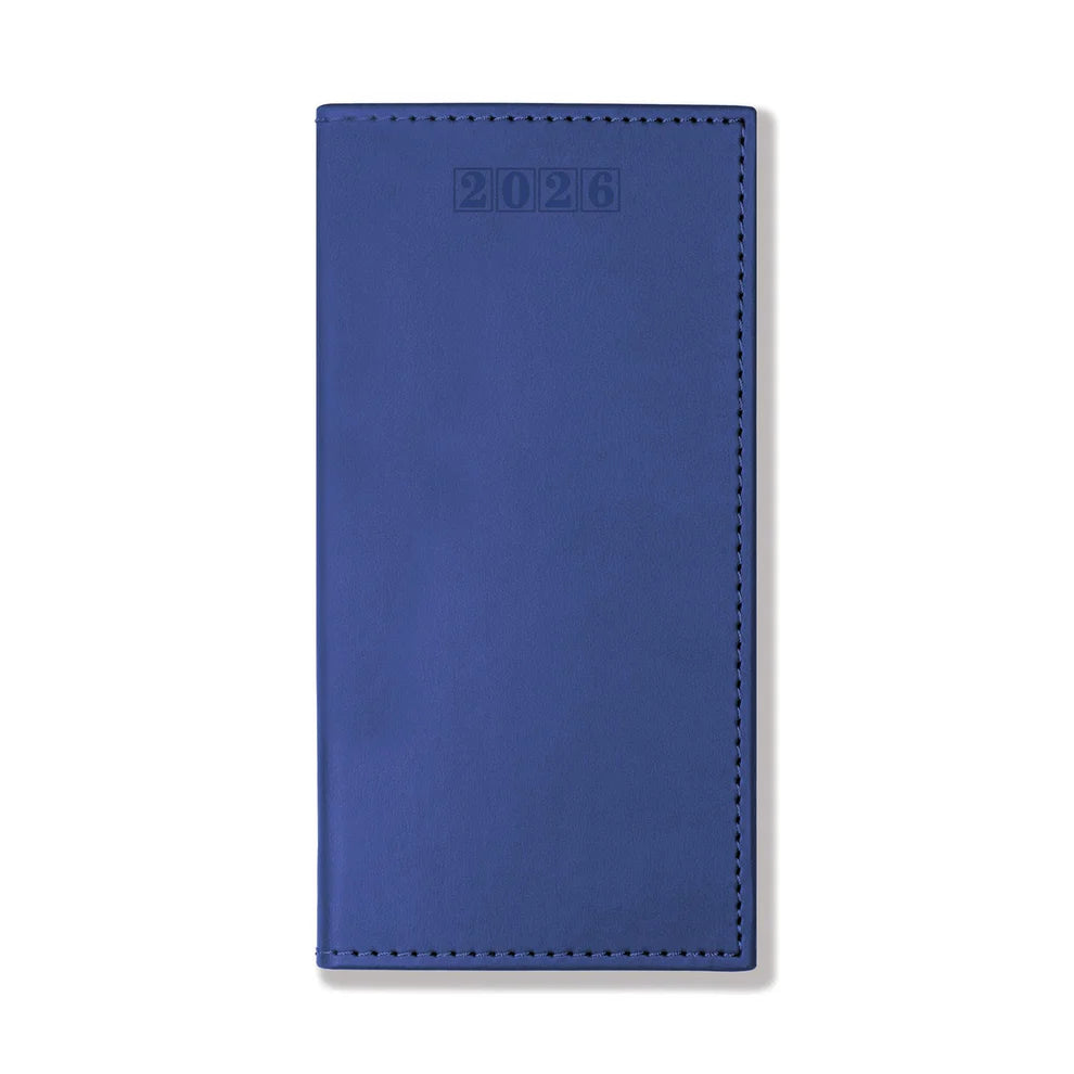 Dorchester NewHide Pocket, Week to View, Royal blue