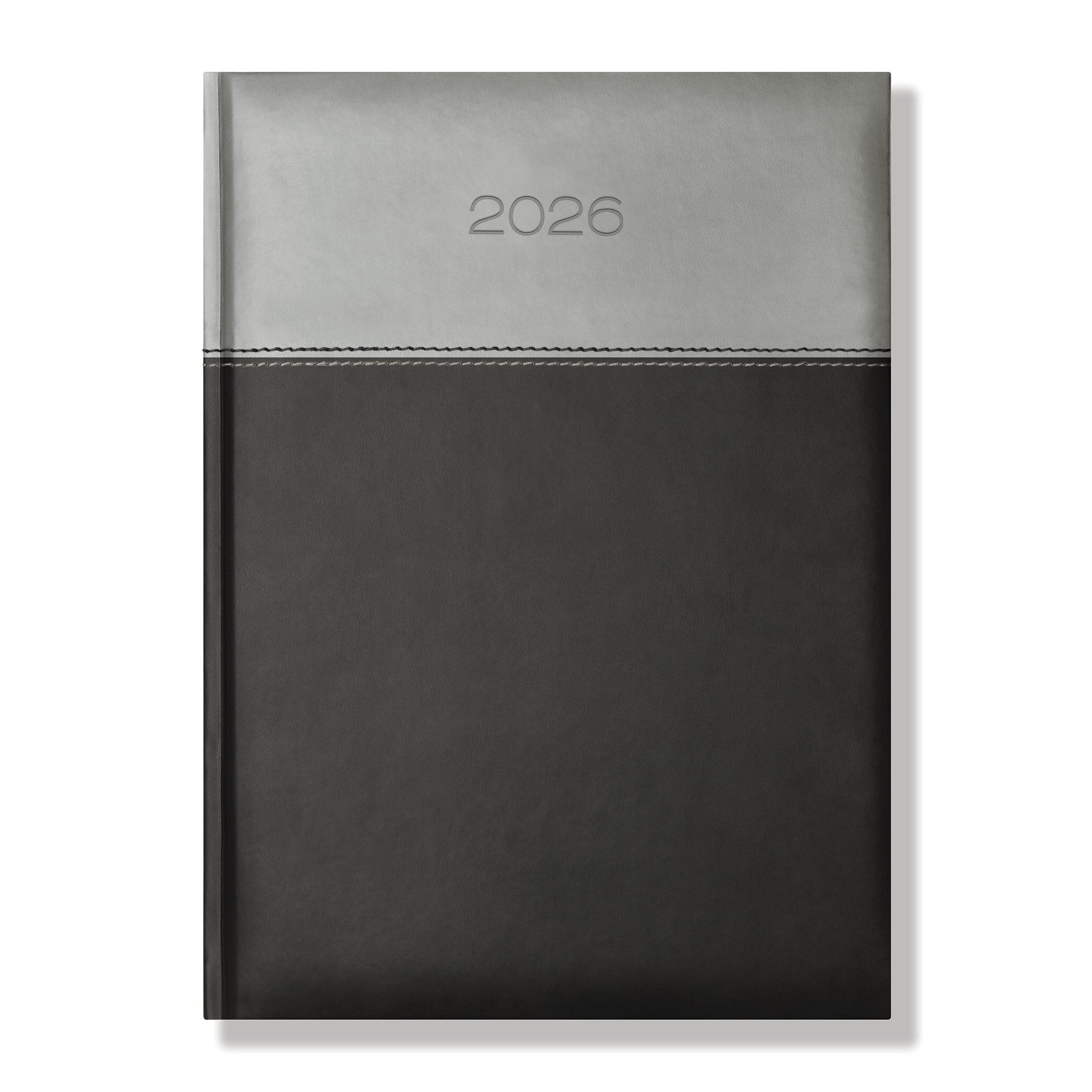 Dorchester Horizon Quarto Desk Diary, Week to View, Black-Grey