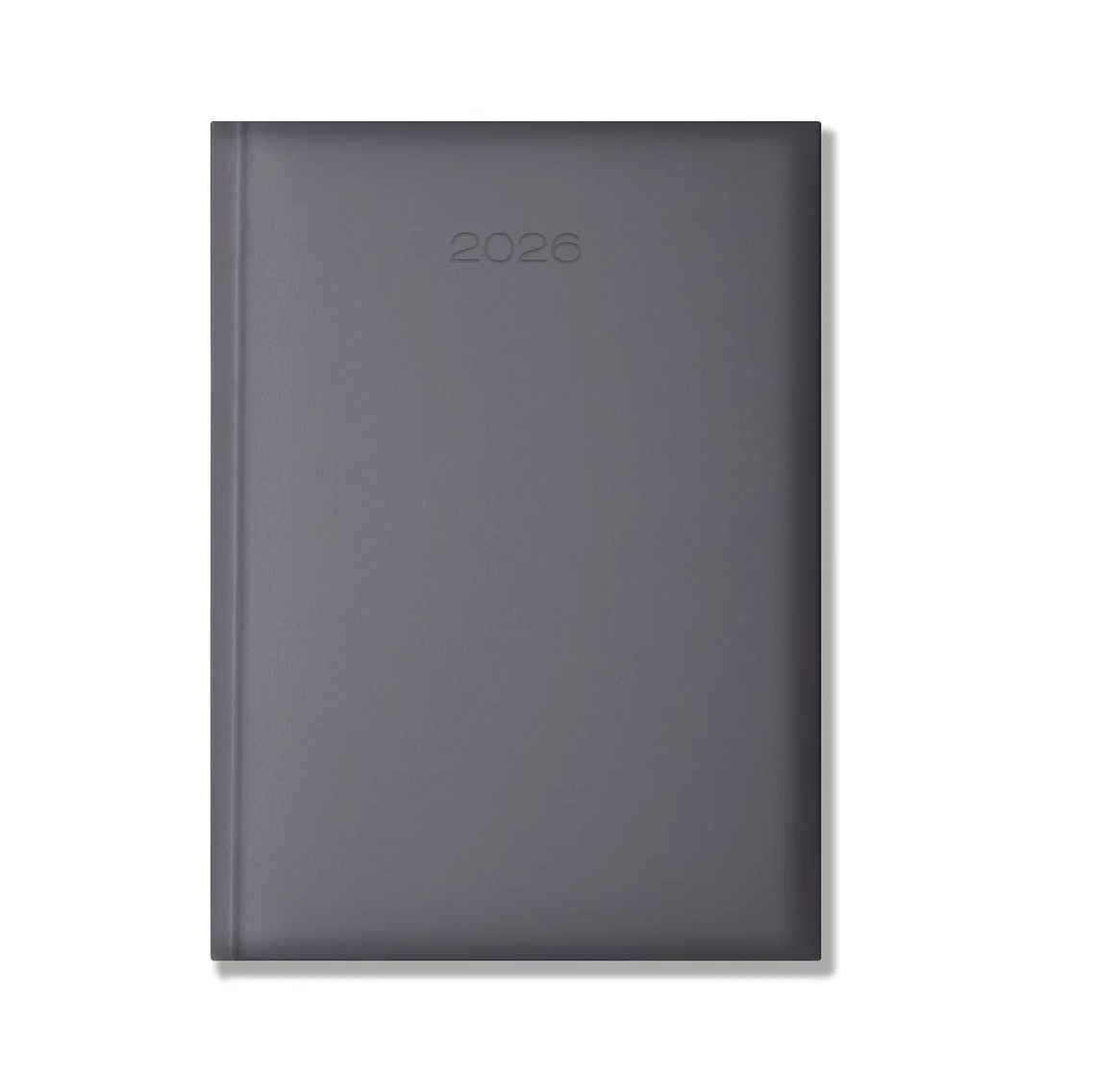 Lewes SmoothGrain A4 Desk Diary, Day Per Page, Grey