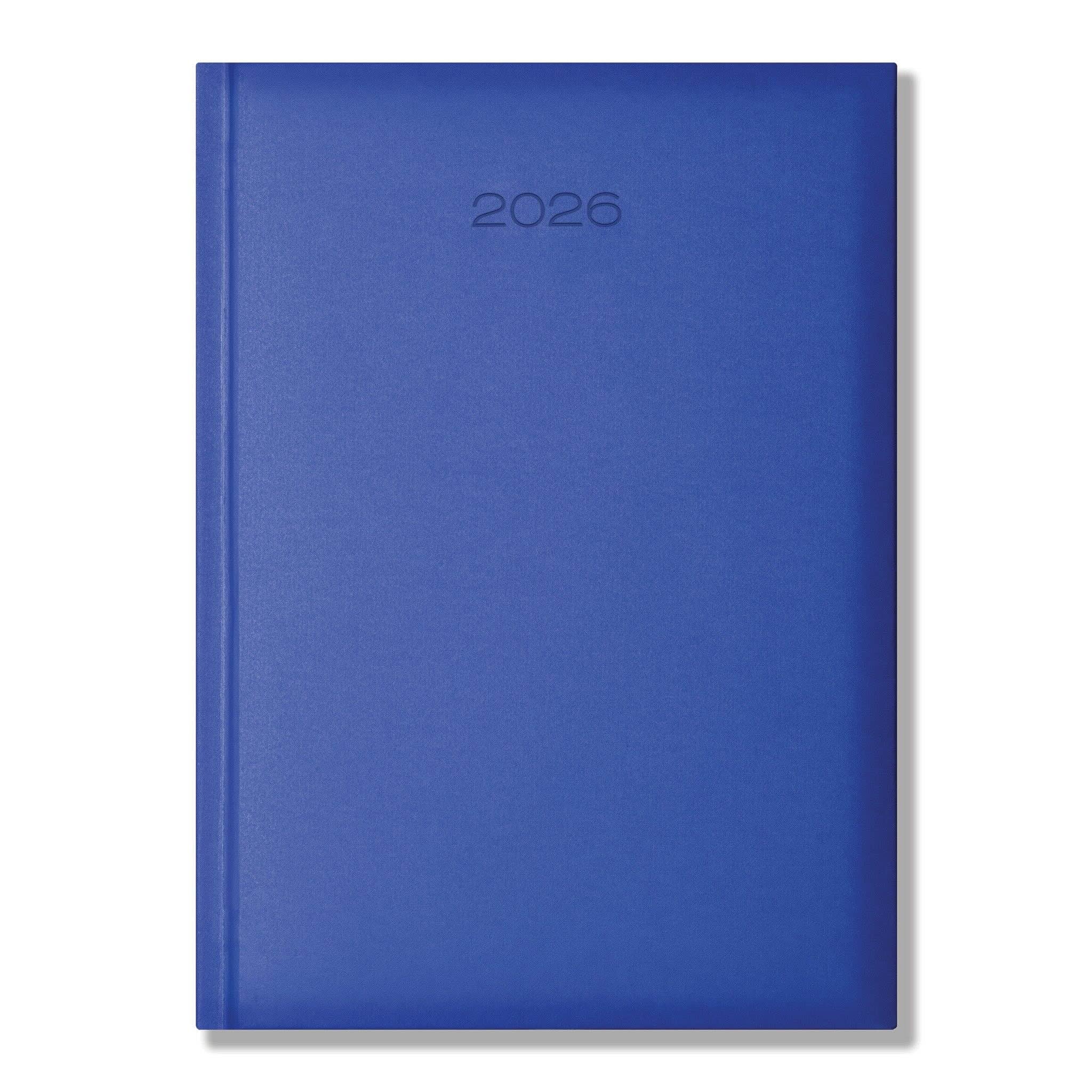 Lewes SmoothGrain A4 Garage Desk Diary, Day Per Page, Royal Blue.