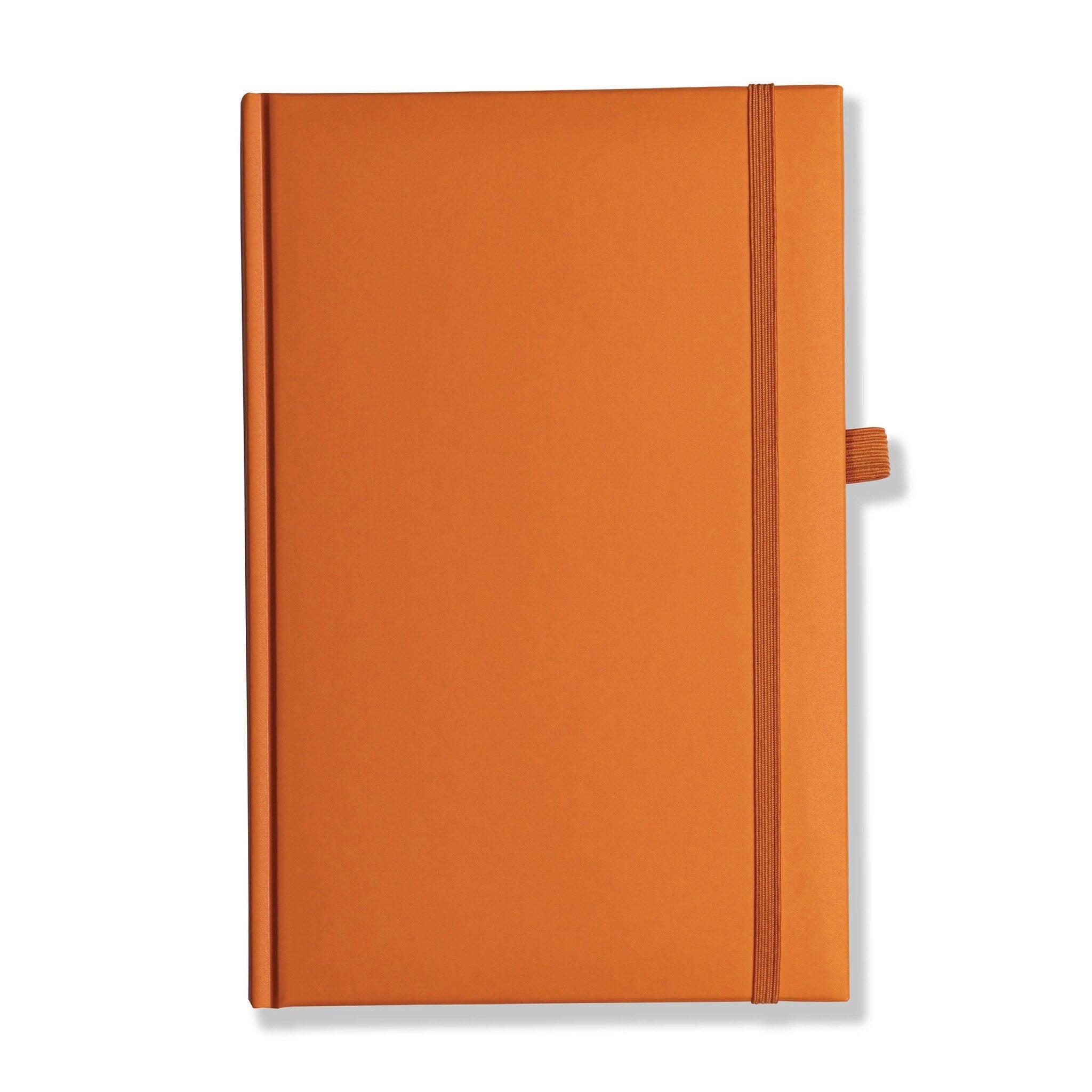 Lewes SmoothGrain A5 Notebook, Feint Ruled, Orange