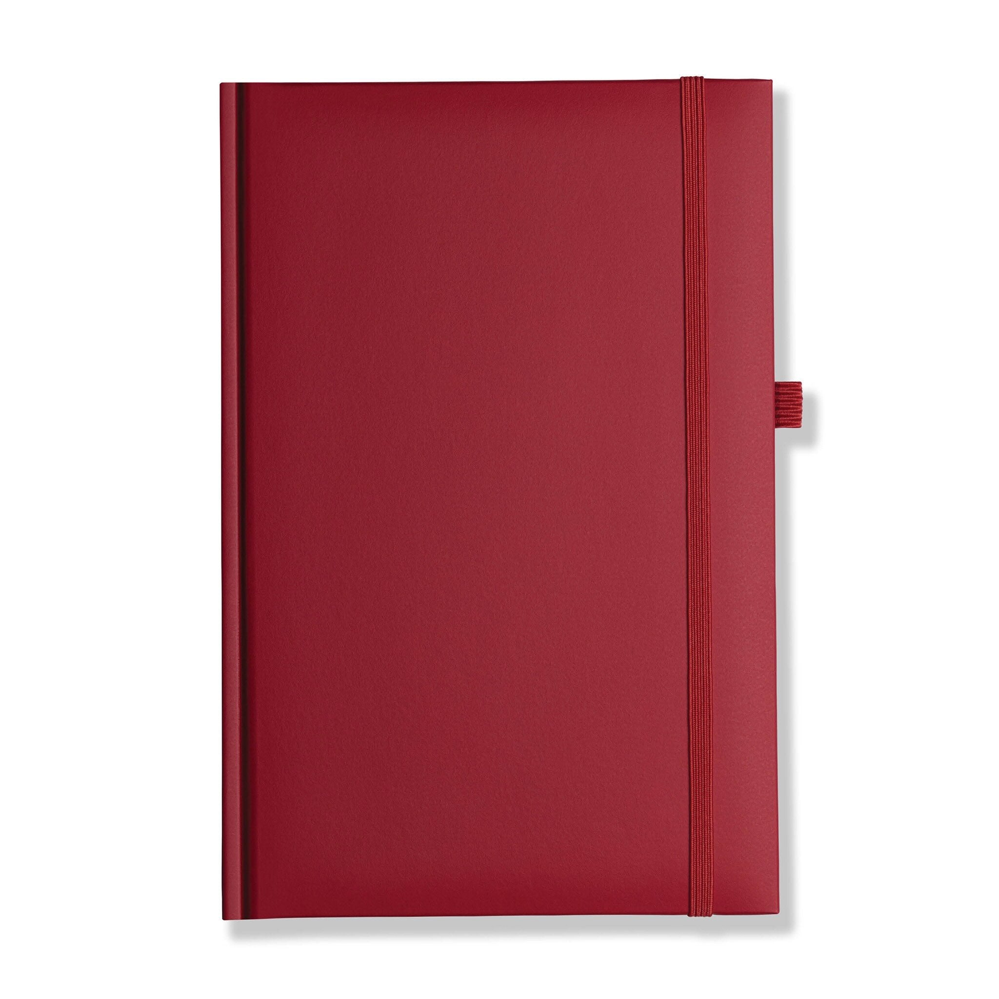 Lewes SmoothGrain A5 Notebook, Feint Ruled, Red