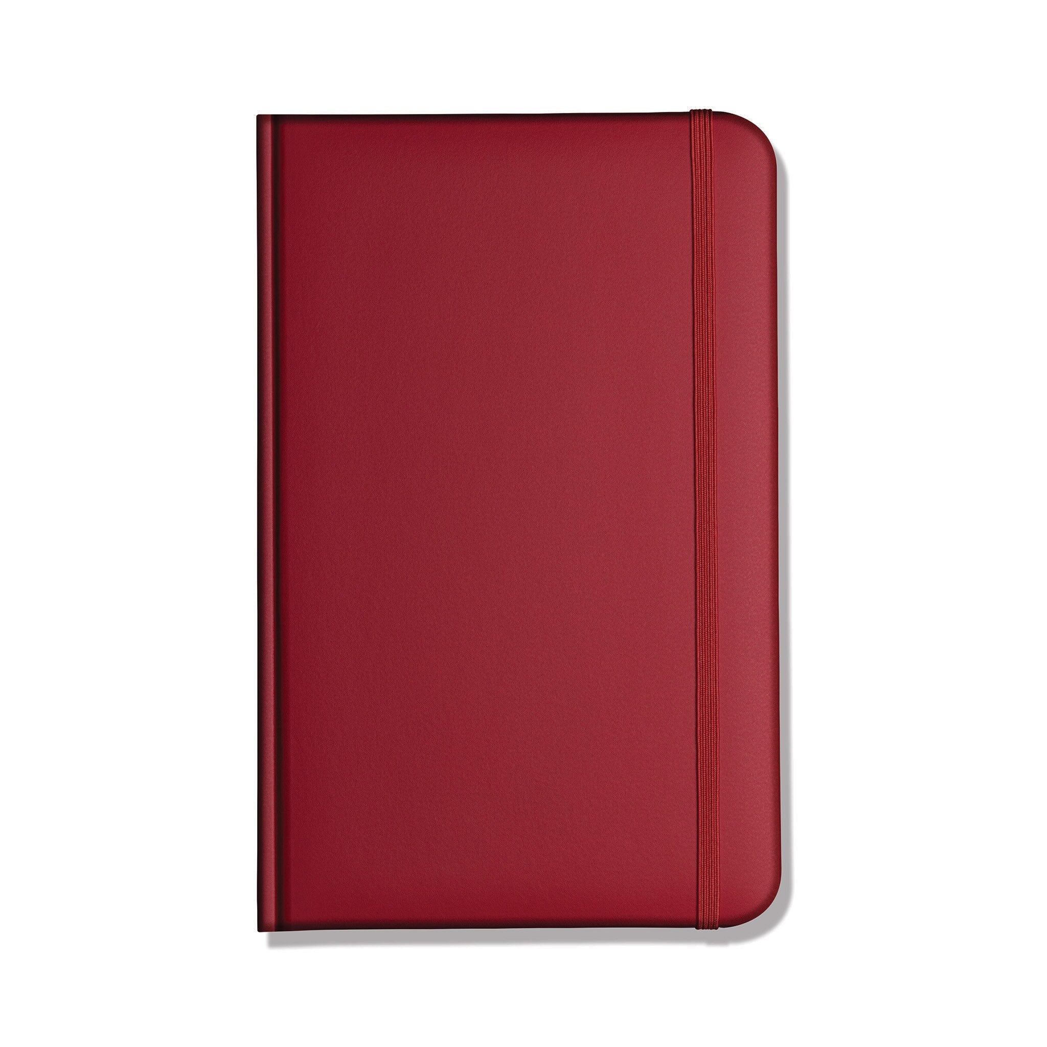 Lewes SmoothGrain A6 Notebook, Feint Ruled, Red