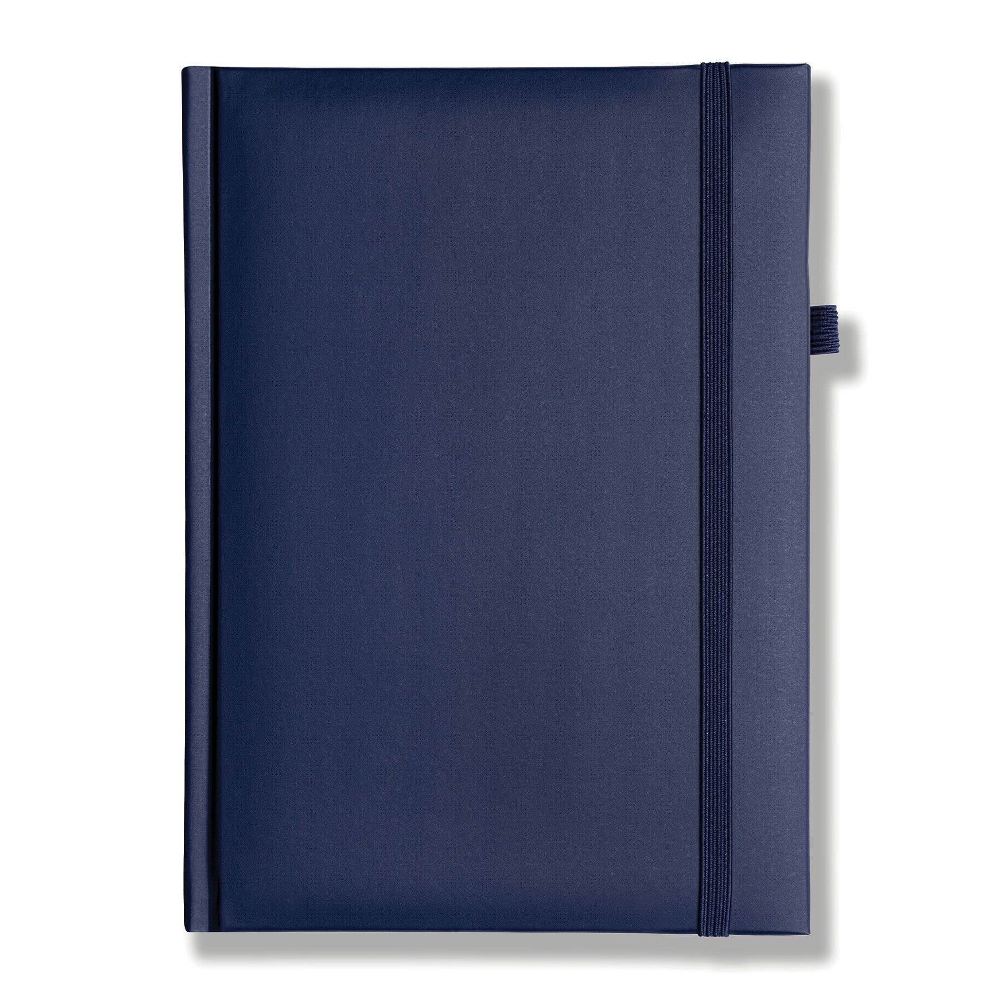 Lewes SmoothGrain Quarto Notebook, Feint Ruled, Blue