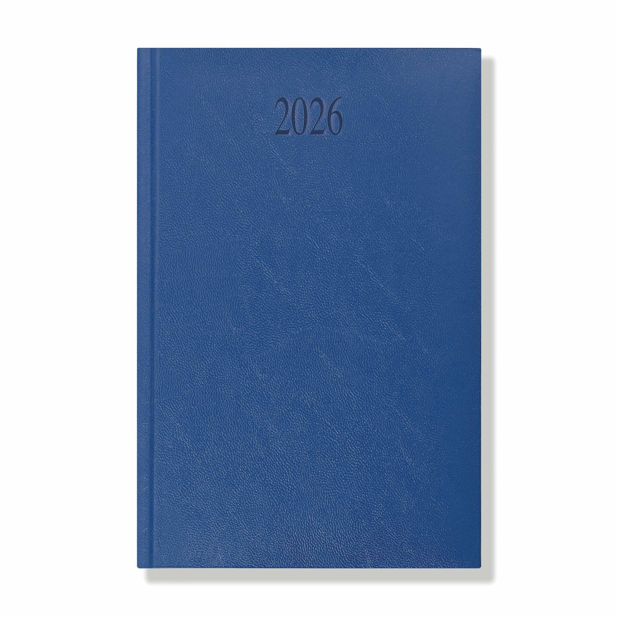 Richmond FineGrain A5 Desk Diary, Day Per Page, Blue