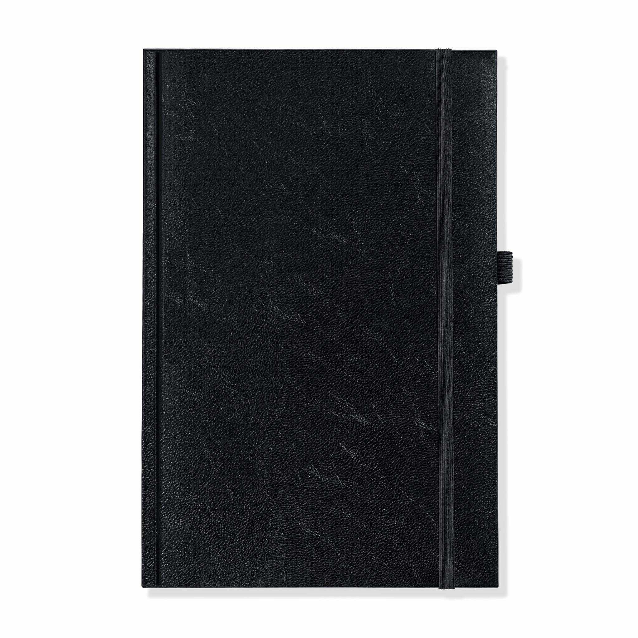 Richmond FineGrain A5 Notebook, Feint Ruled, Black