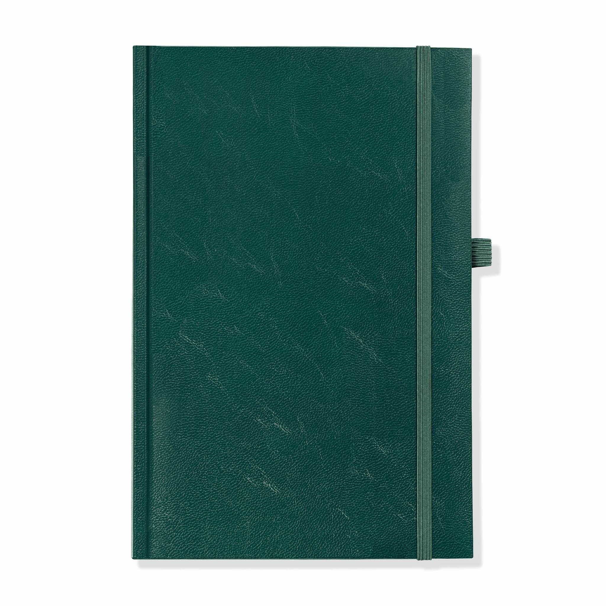 Richmond FineGrain A5 Notebook, Feint Ruled, Green