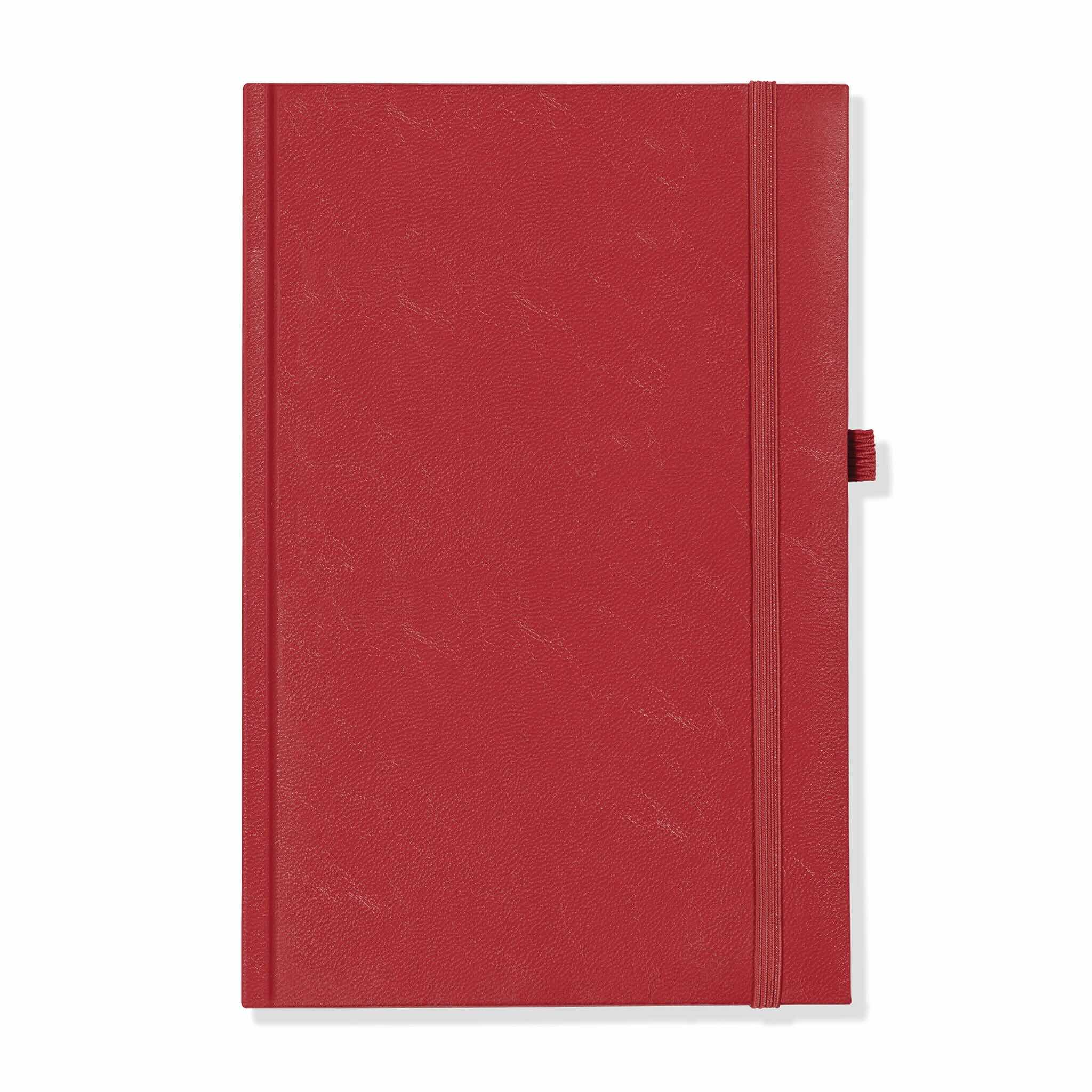 Richmond FineGrain A5 Notebook, Feint Ruled, Red