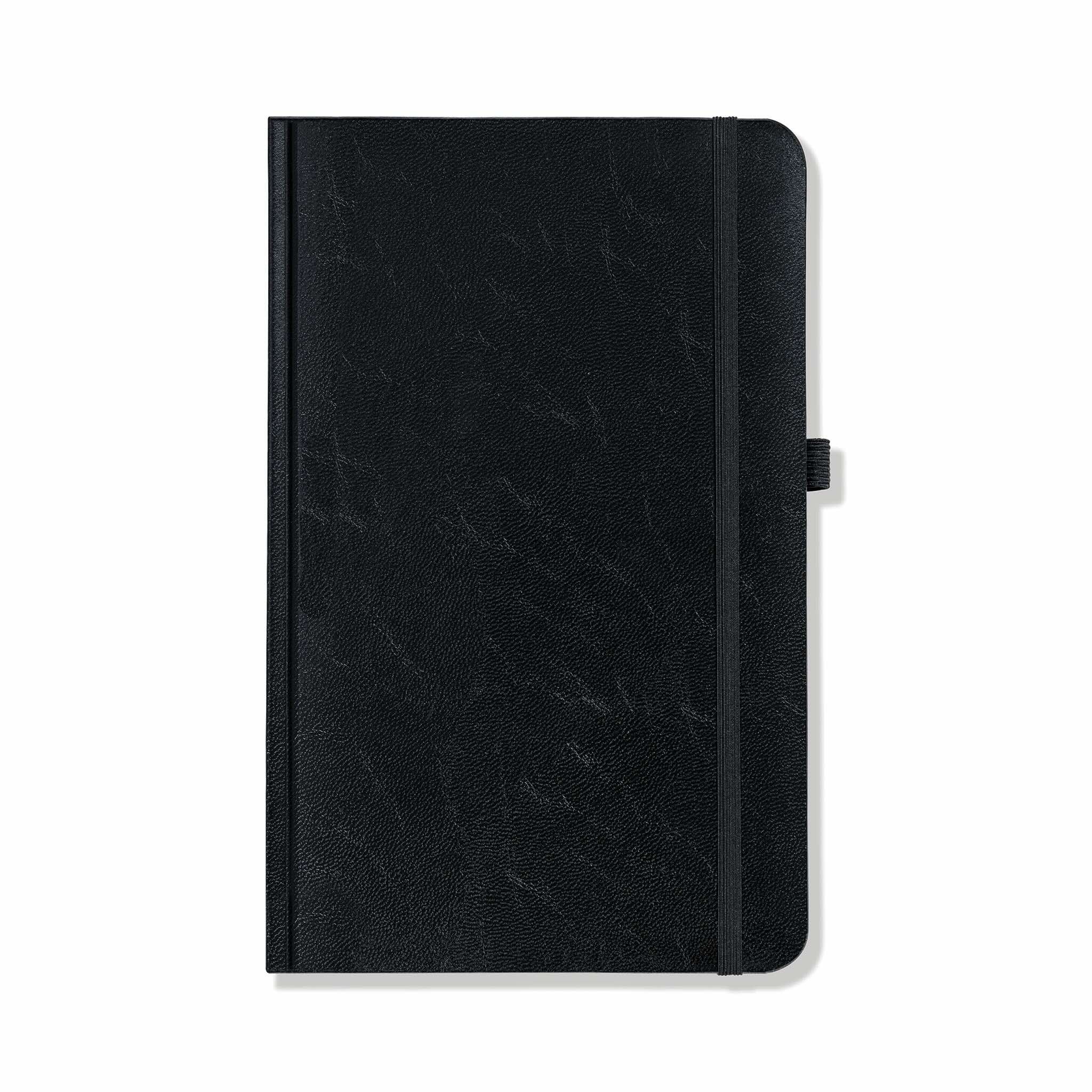 Richmond FineGrain A6 Notebook, Feint Ruled, Black