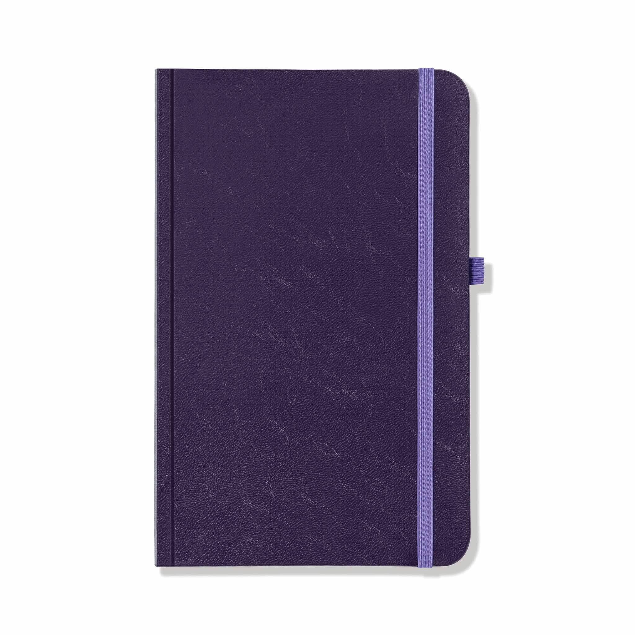 Richmond FineGrain A6 Notebook, Feint Ruled, Purple